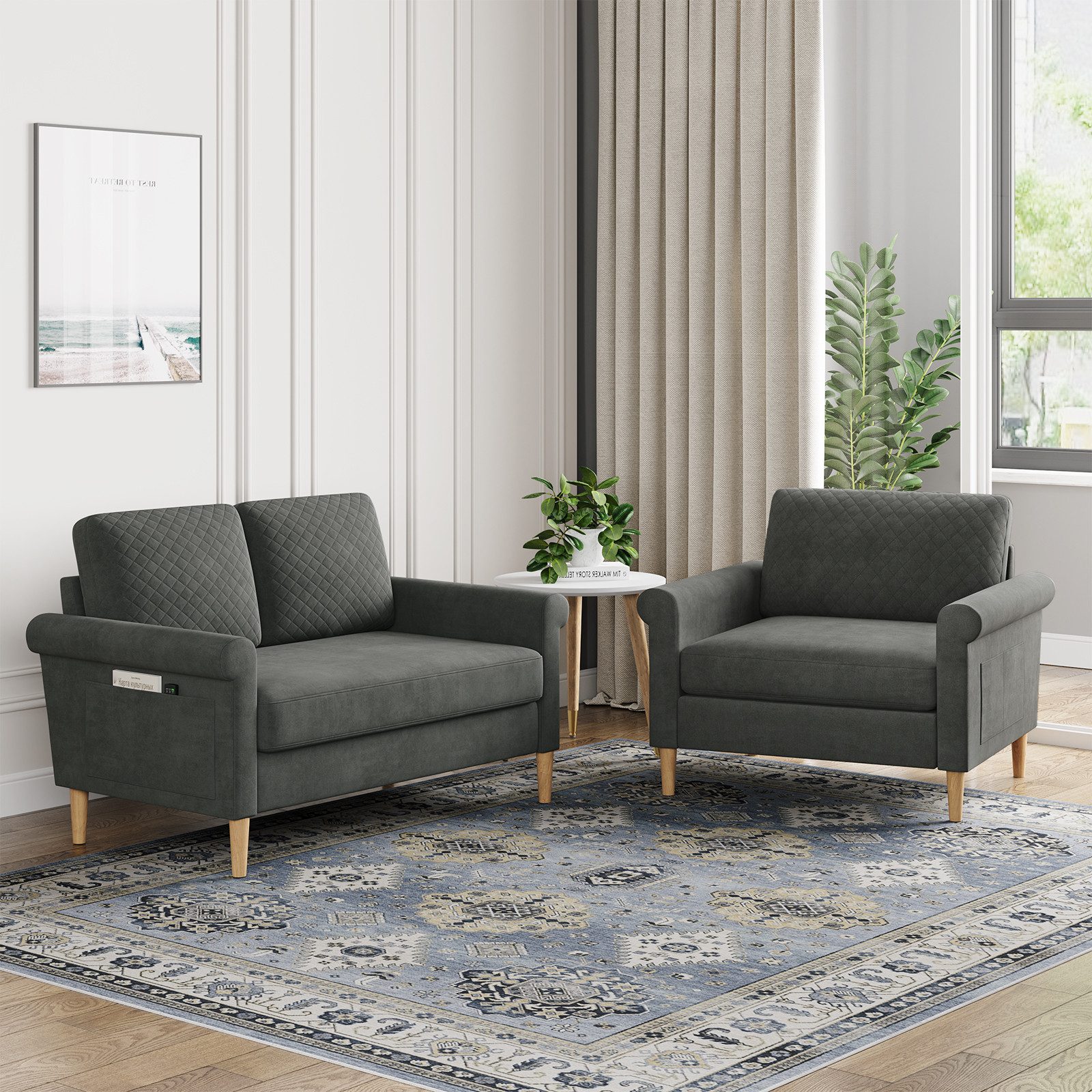 Vesgantti Relaxsessel Relaxsessel Sofa 1/2 Sitzer Loungesofa Einzelsofa Wer günstig online kaufen