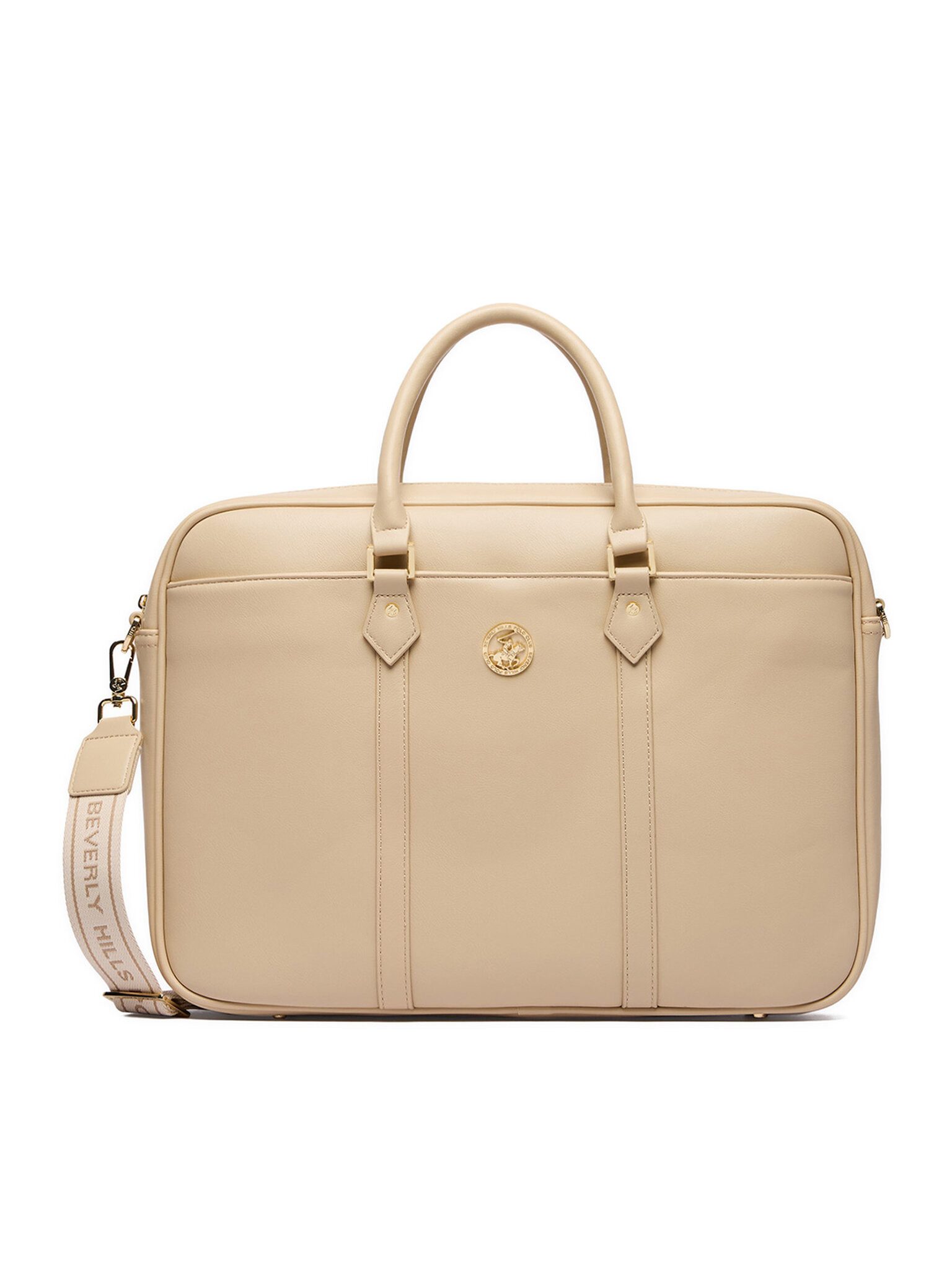 BEVERLY HILLS POLO CLUB Handtasche Beverly Hills Polo Club Damenhandtasche Écru BEVERLY HILLS POLO CLUB-C
