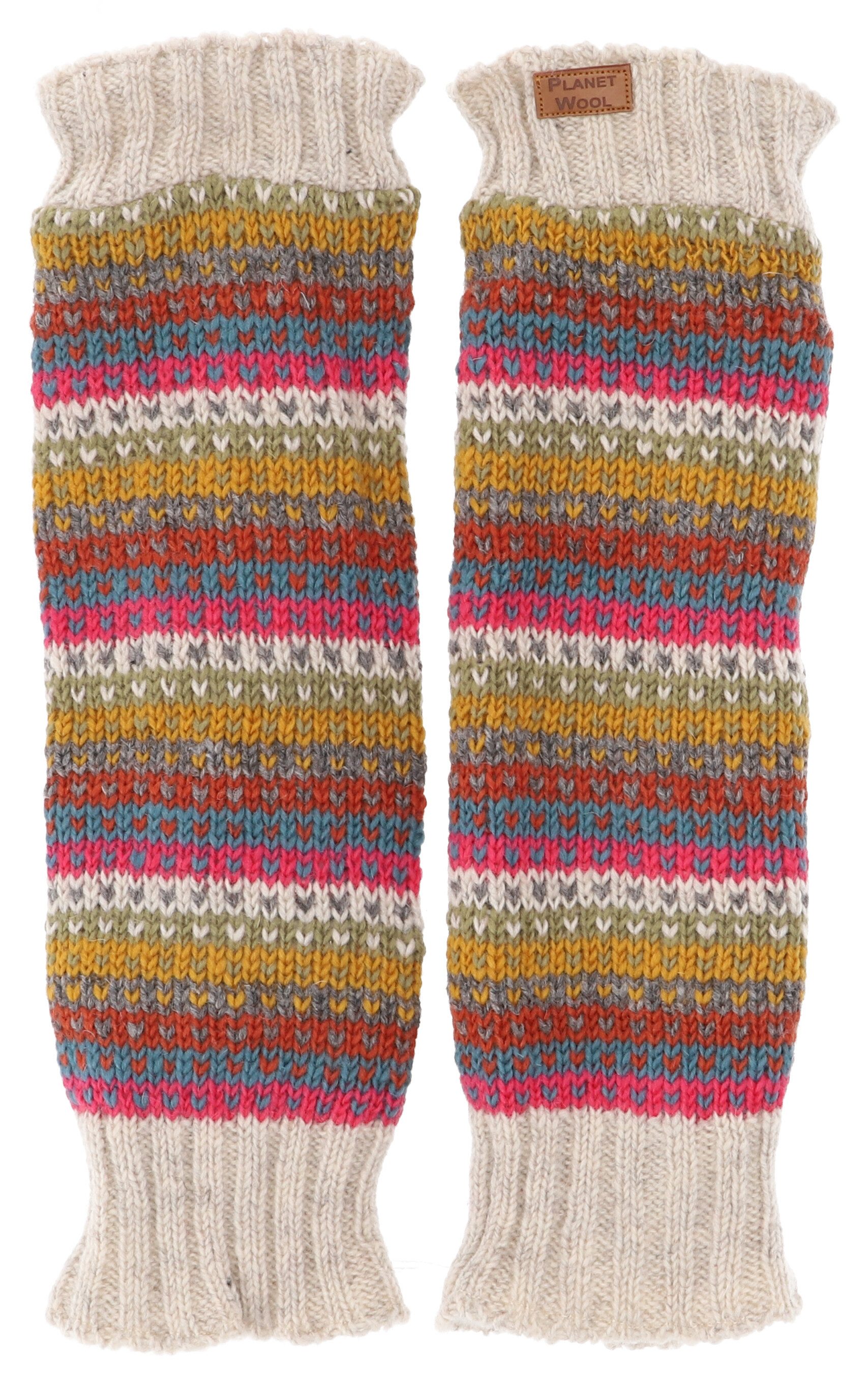 Guru-Shop Haussocken Wollstulpen aus Nepal, Beinstulpen mit Muster -.. günstig online kaufen