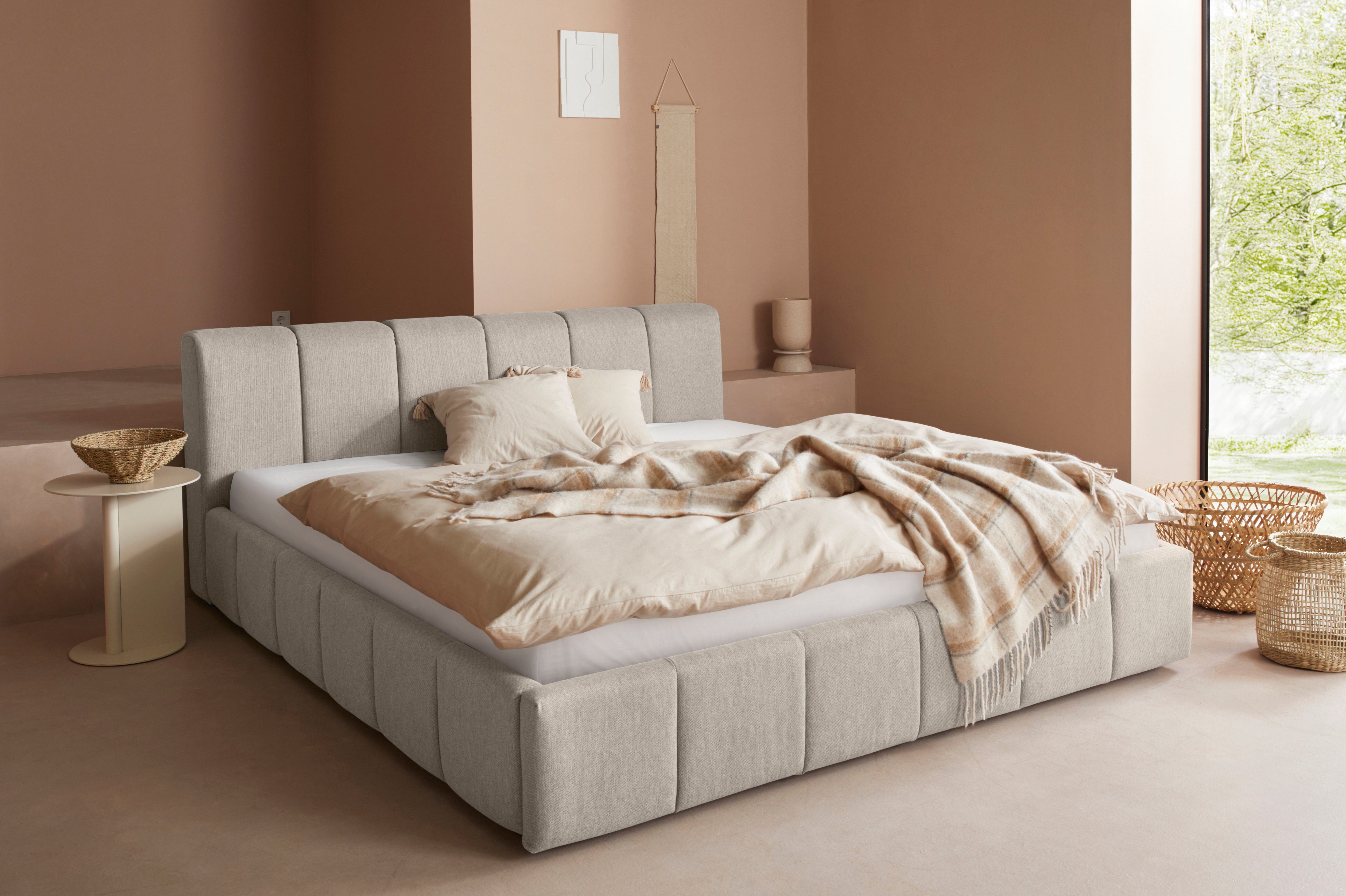 LeGer Home by Lena Gercke Polsterbett Maileen, in 5 Breiten und 3 Farben, incl. Rollrost