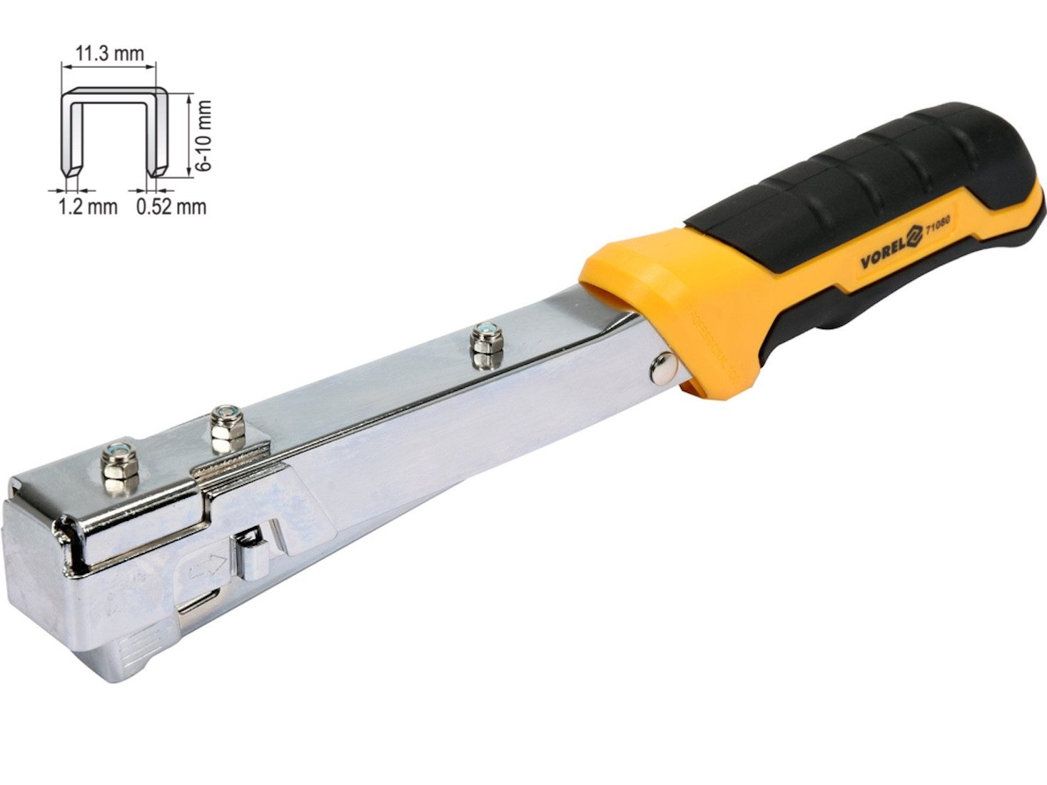 TRIZERATOP Heftgerät Hammertacker 6-10x1,2x11,3mm, (komplett)