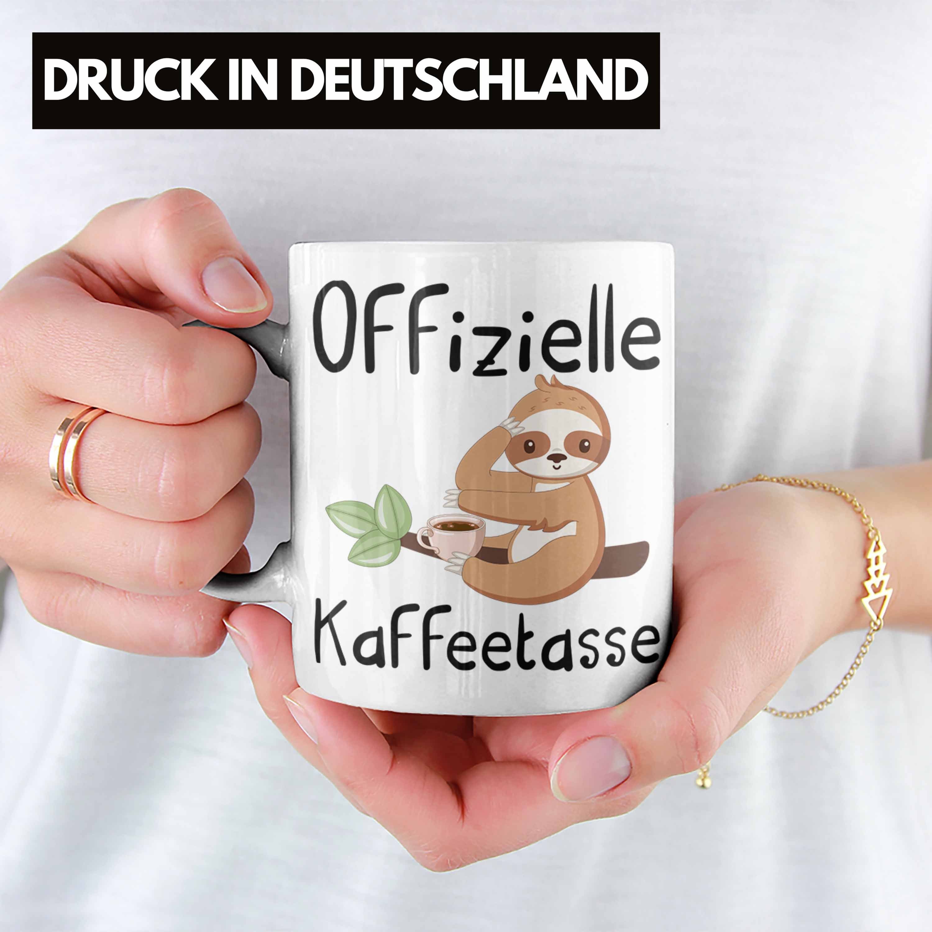 Weiss Kaffeetrinker Geschenk Tasse Trendation Kaffeetasse Geschenkidee Offizielle Kaffee-Tass