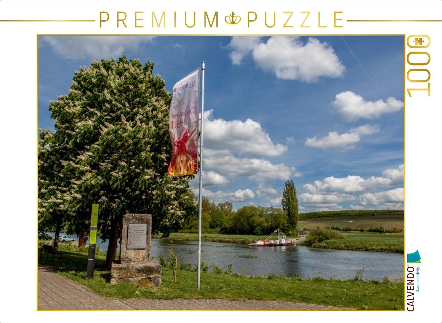 Puzzle CALVENDO Puzzle Mainfähre Obereisenheim 1000 Teile Lege-Größe 64 x 48 cm Foto-Puzzle Bild von Haenson