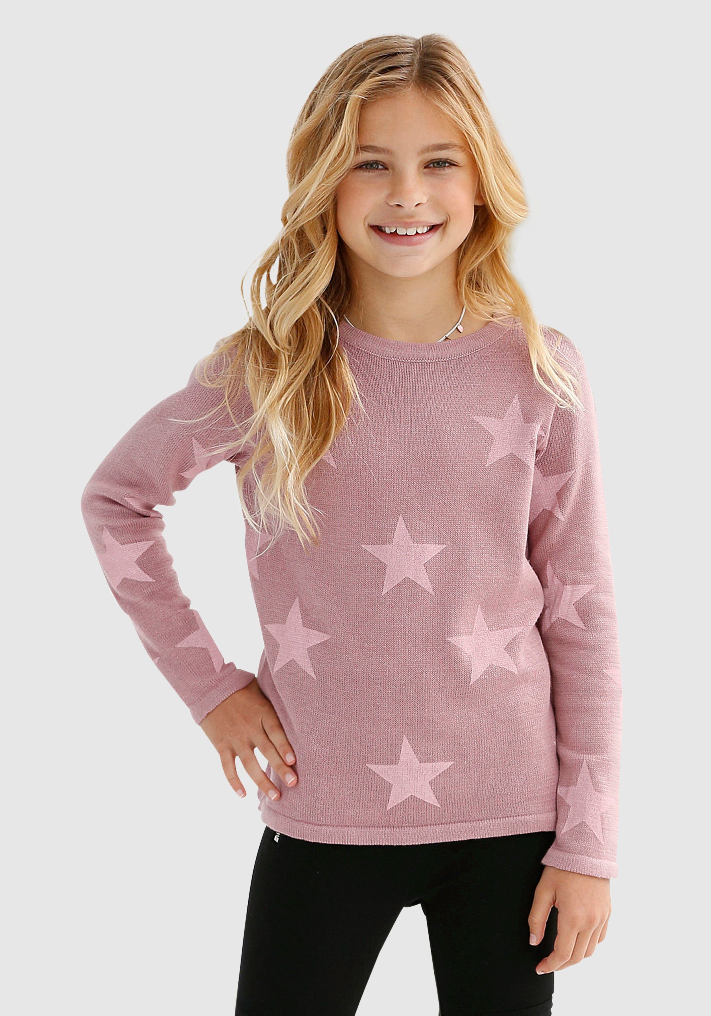 KIDSWORLD Strickpullover Sterne-Pullover mit Sternen - Druck