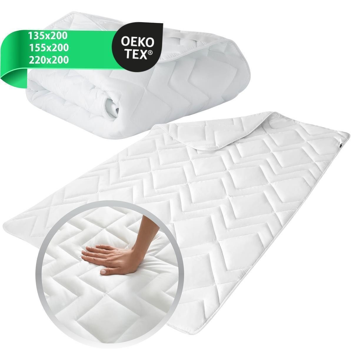 SEI Design Microfaserbettdecke Mikrofaser Bettdecke Steppdecke Winter 155x200, Füllung: Polyester, Bezug: 100% Mikrofaser, kochfest