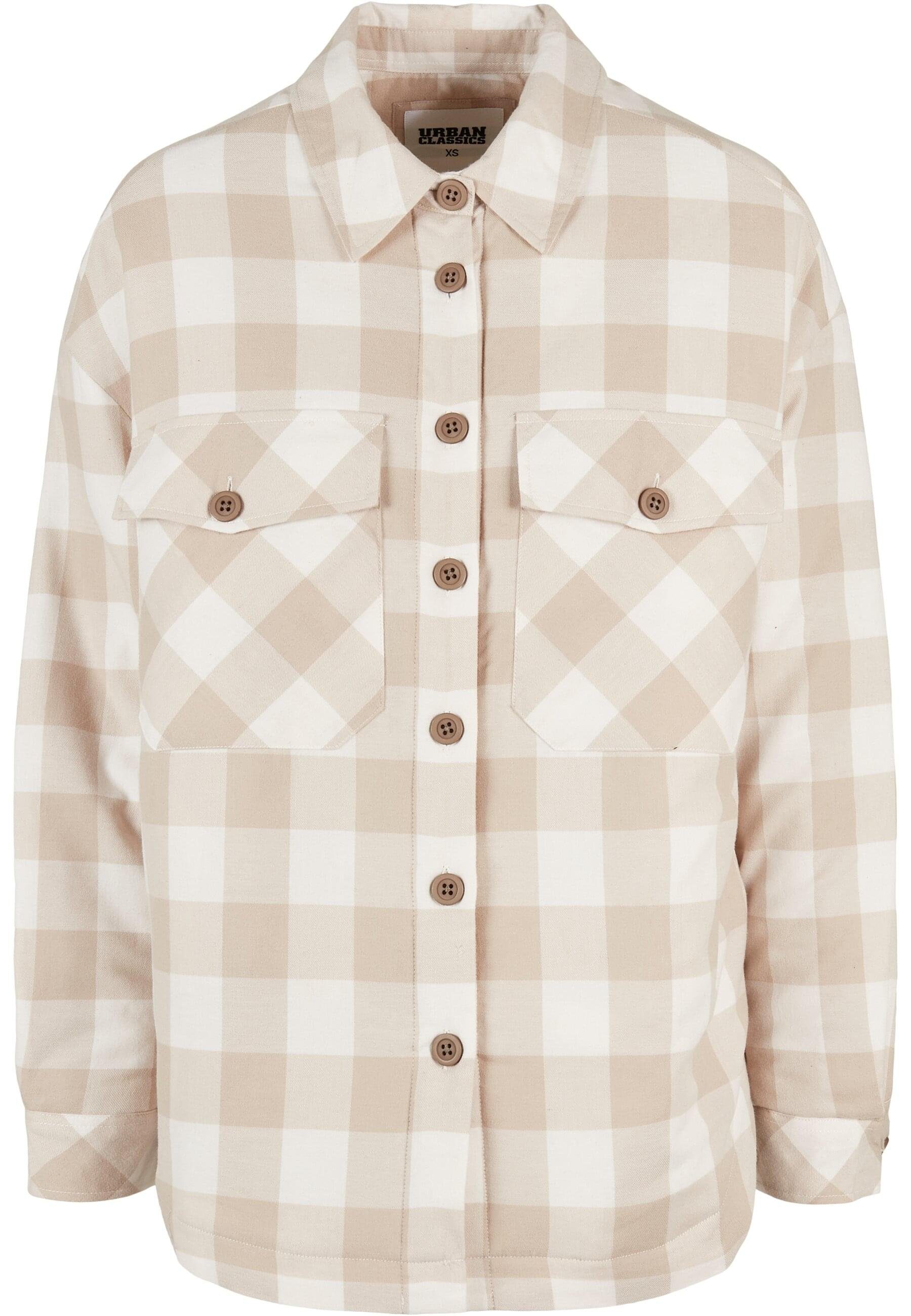 Allwetterjacke Urban Classics Damen Ladies Flanell Padded Overshirt