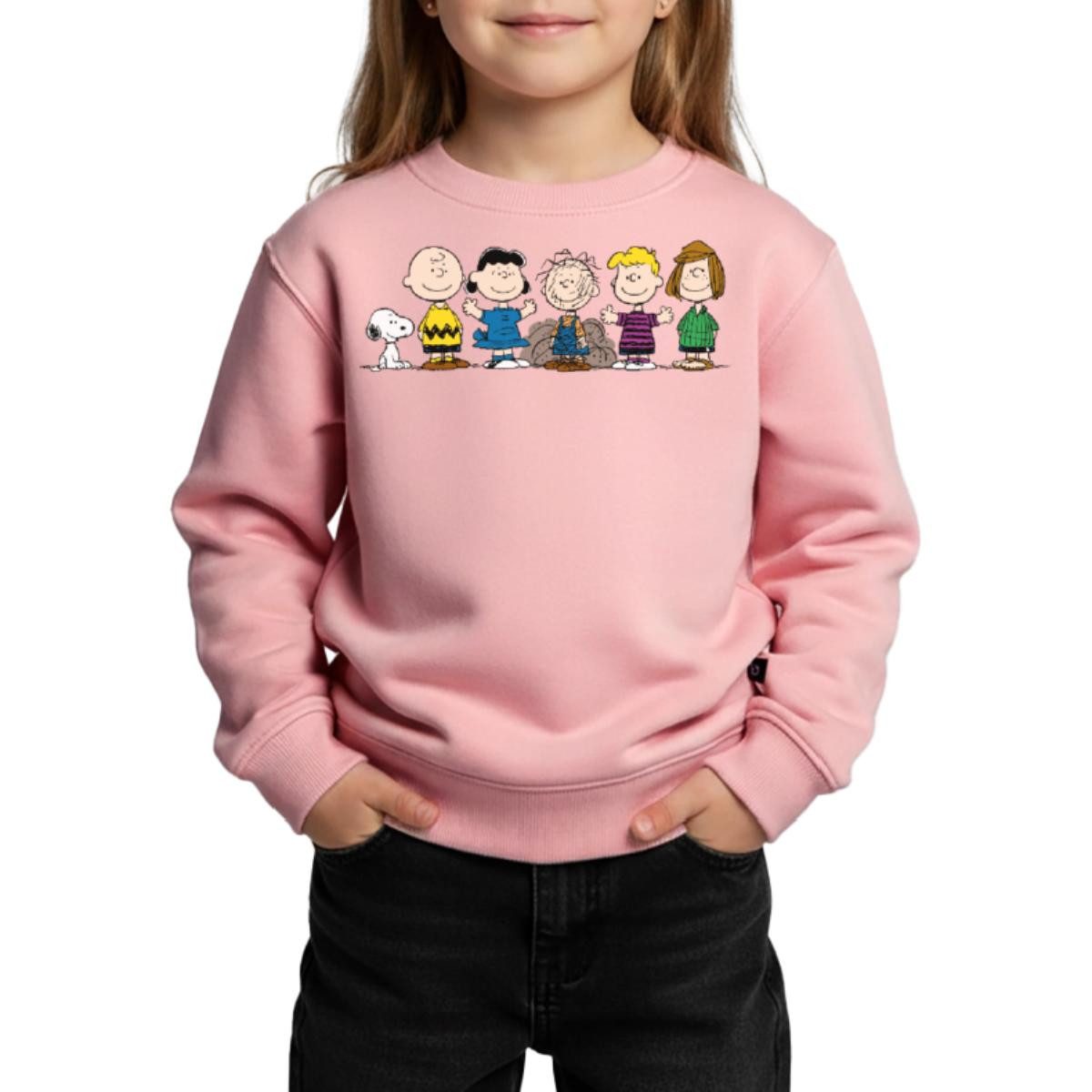 Spreadshirt Sweatshirt Peanuts Snoopy Und Seine Freunde Kinder Premium Pullover (1-tlg)