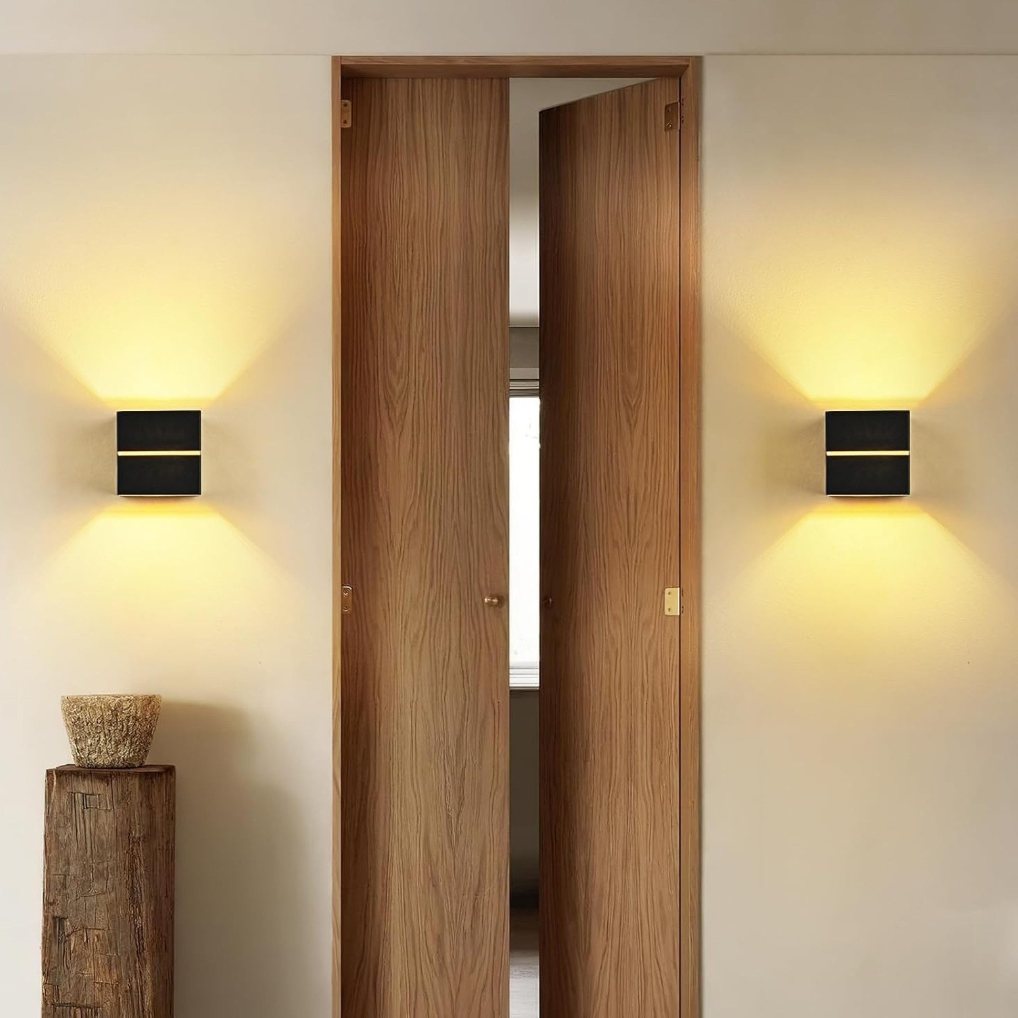 Vivitar LED Wandleuchte Wandleuchte Aluminium –2er SET– Wandlampe Schwarz G günstig online kaufen