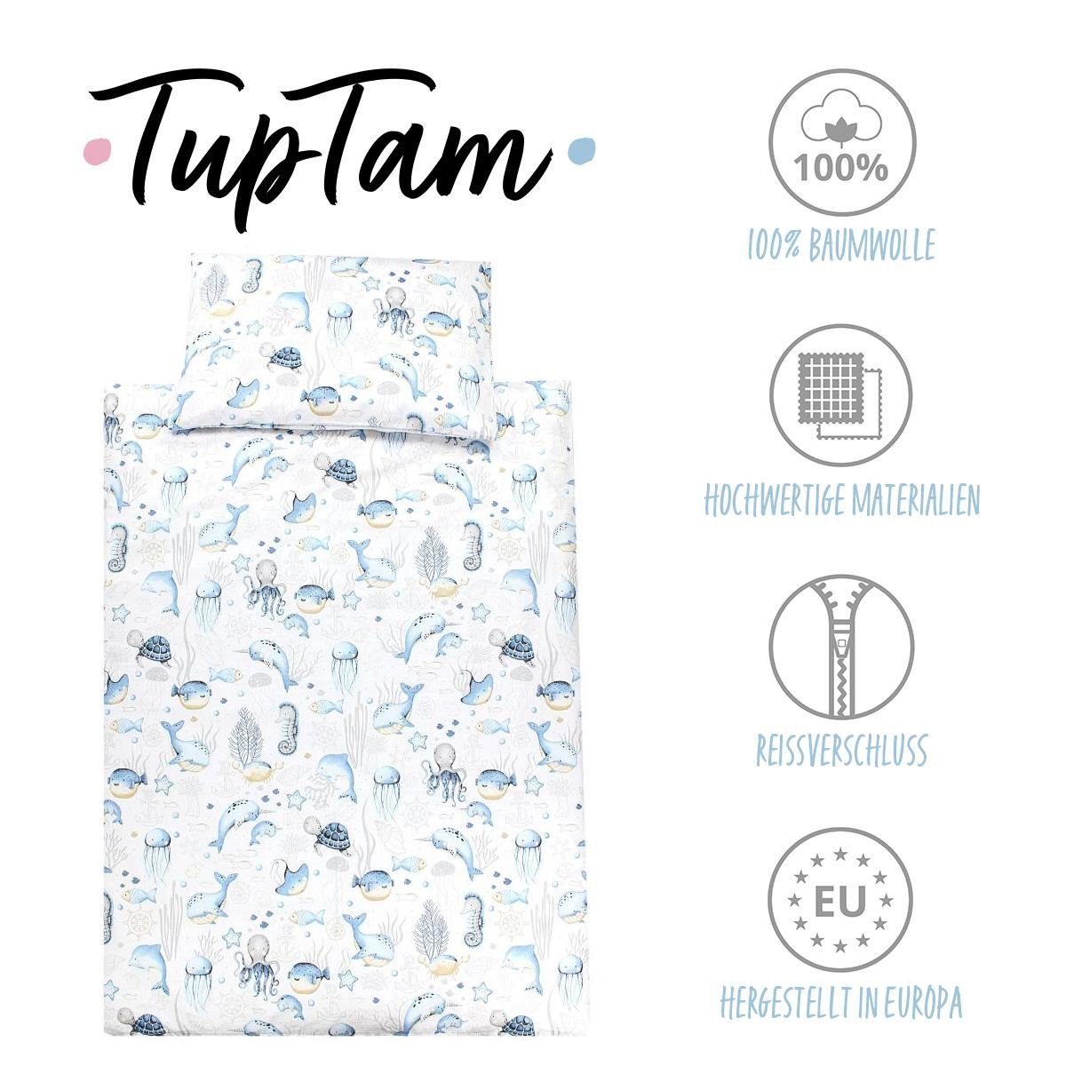 TupTam Babybettwäsche Kinder Bettwäsche Set Babybettwäsche Bettbezug Kissen günstig online kaufen