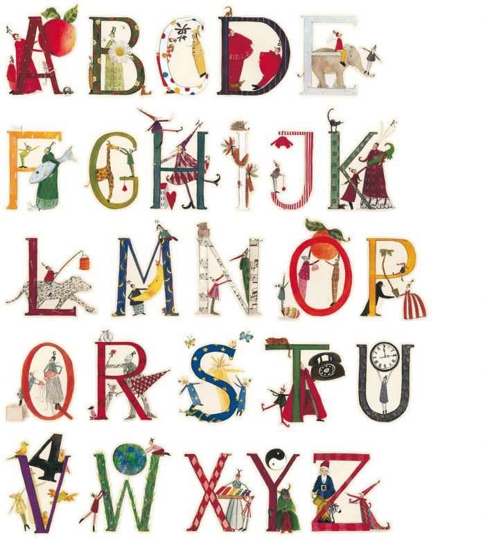 (1 Alphabet Wandtattoo Blumen Wall-Art St) Kinderzimmer