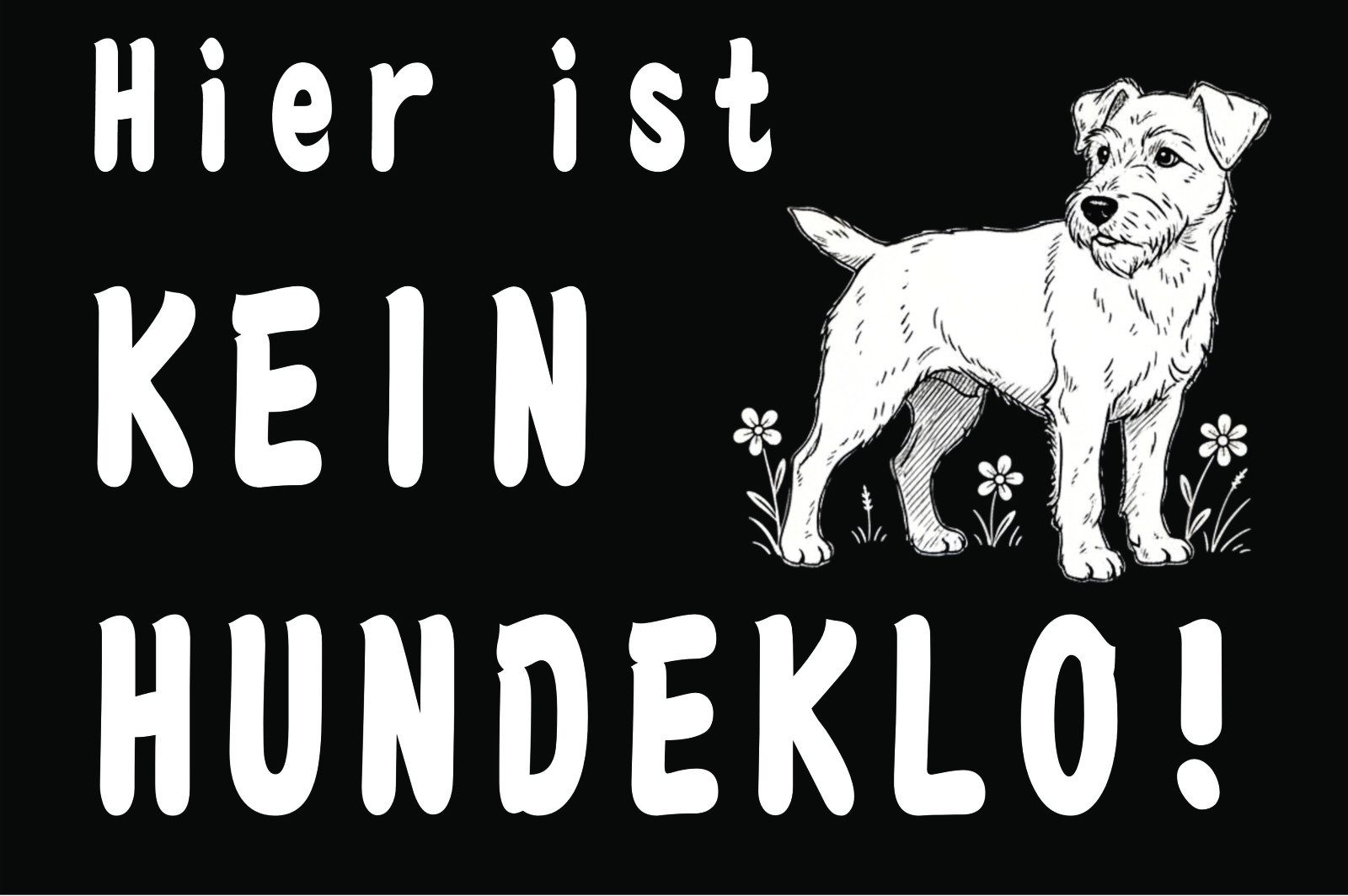 Anschütz Hinweisschild Hinweisschild "Hier ist kein Hundeklo" A4, 30 x 20 cm (ca. A4)