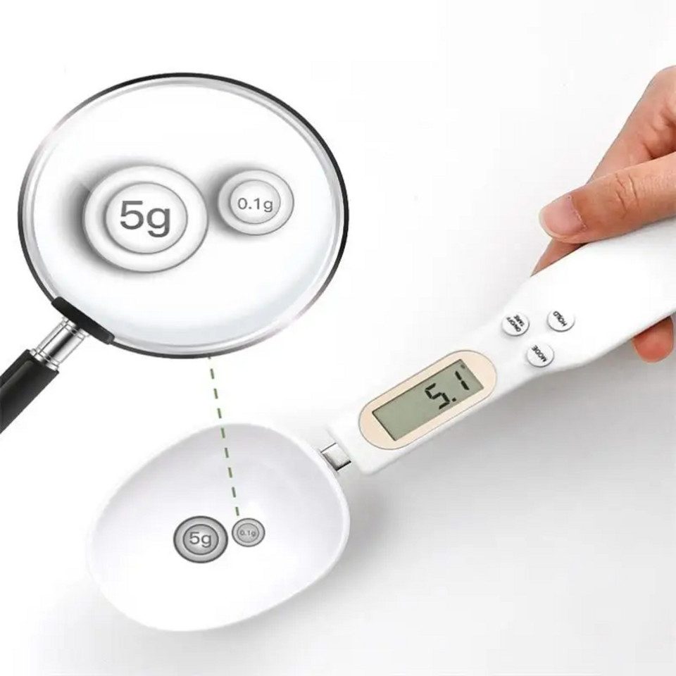 Montegoni Löffelwaage Digitale Löffelwaage mit LCD Anzeige, (Präzise Küchenwaage zum Abmessen von Zutaten), 0,1g Genauigkeit, multifunktional, leicht zu bediene – Bild 2 von 5