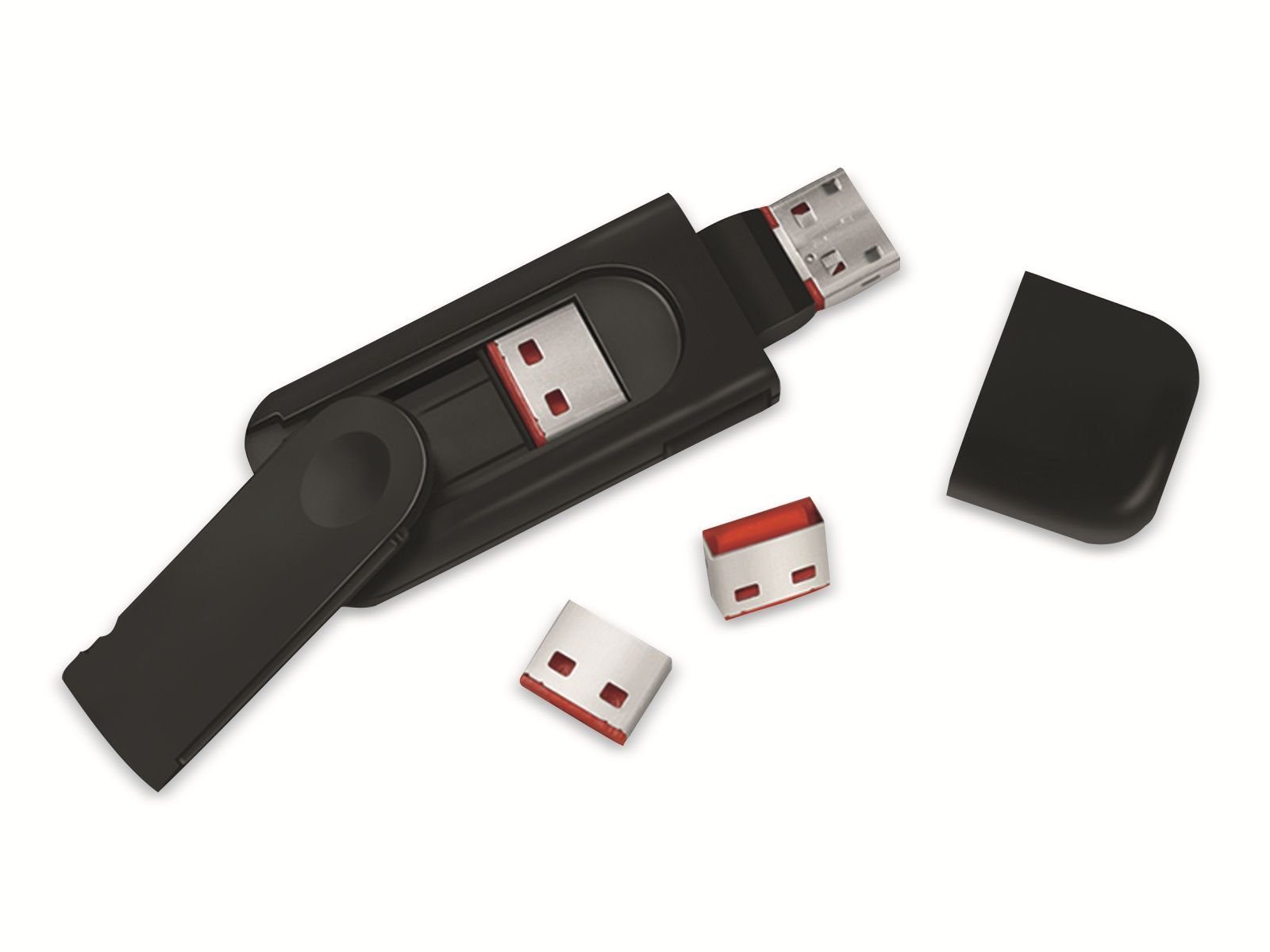 LogiLink Montagezubehör LOGILINK USB-Port-Blocker AU0054, 4 Locks