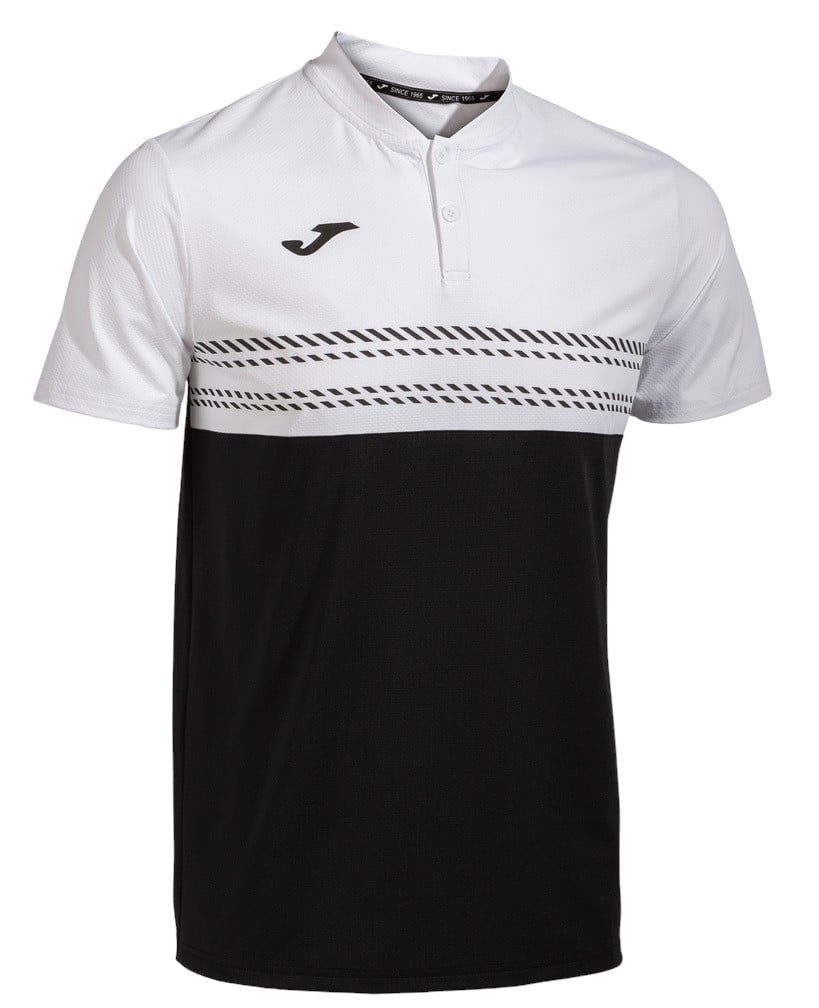 Joma Poloshirt Smash (elastisch, atmungsaktiv) schwarz/weiss Herren