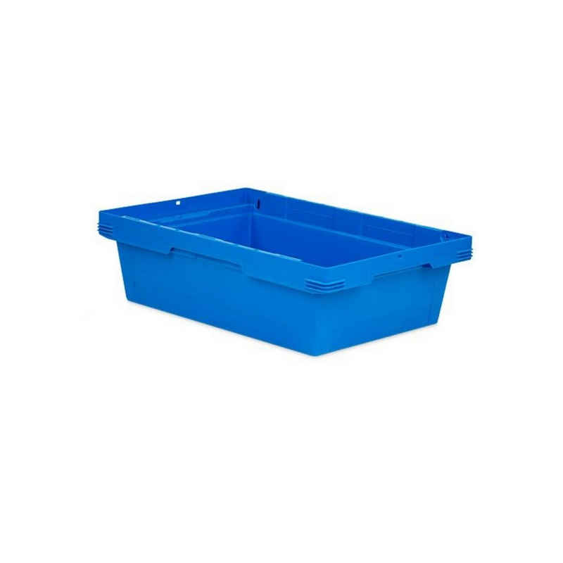 PROREGAL® Aufbewahrungsbox Conical Mehrweg-Stapelbehälter Blau, HxBxT 17,3x40x60cm, 29 Liter