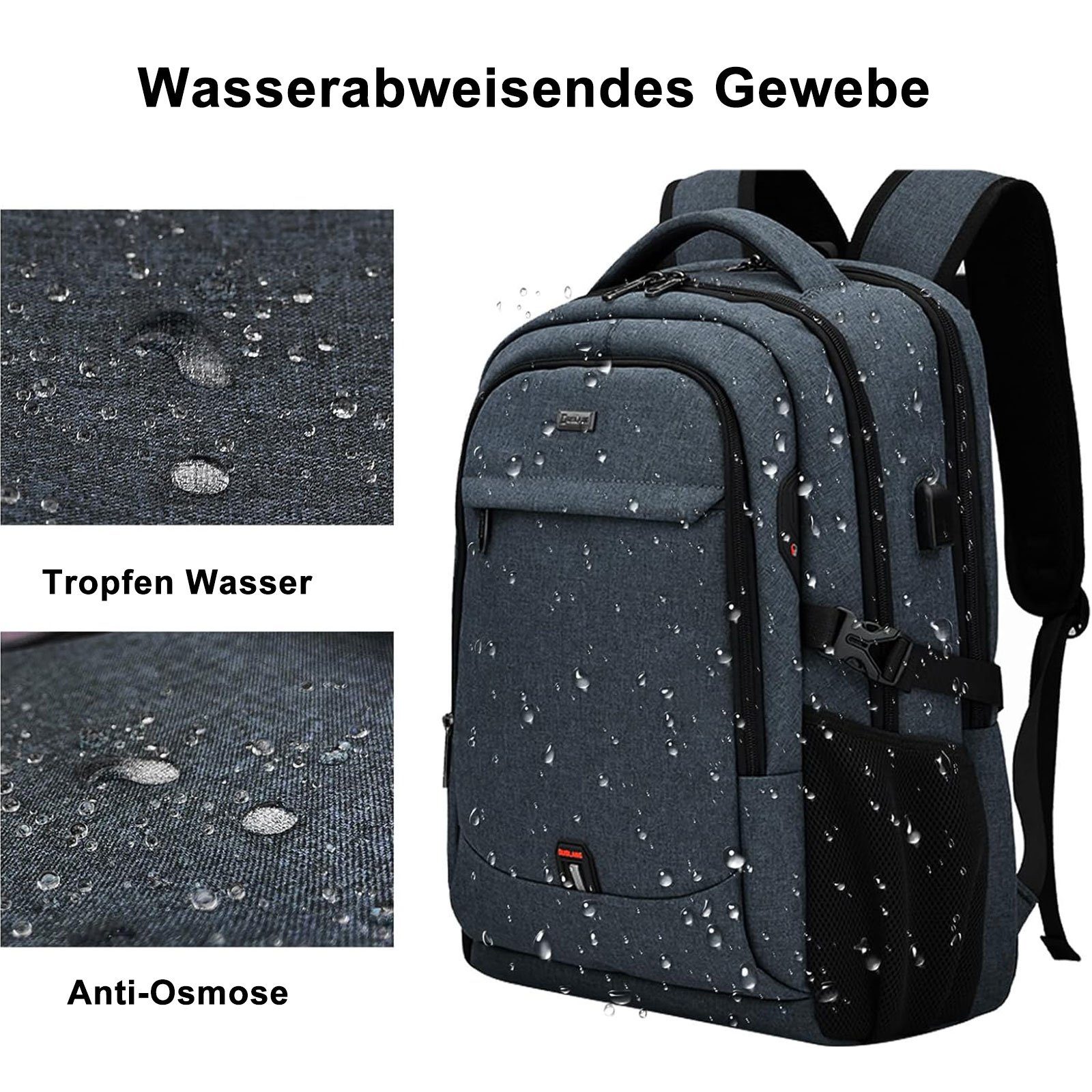 REDOM Laptoprucksack Laptop Rucksäcke Schulrucksack Wasserbeständig günstig online kaufen