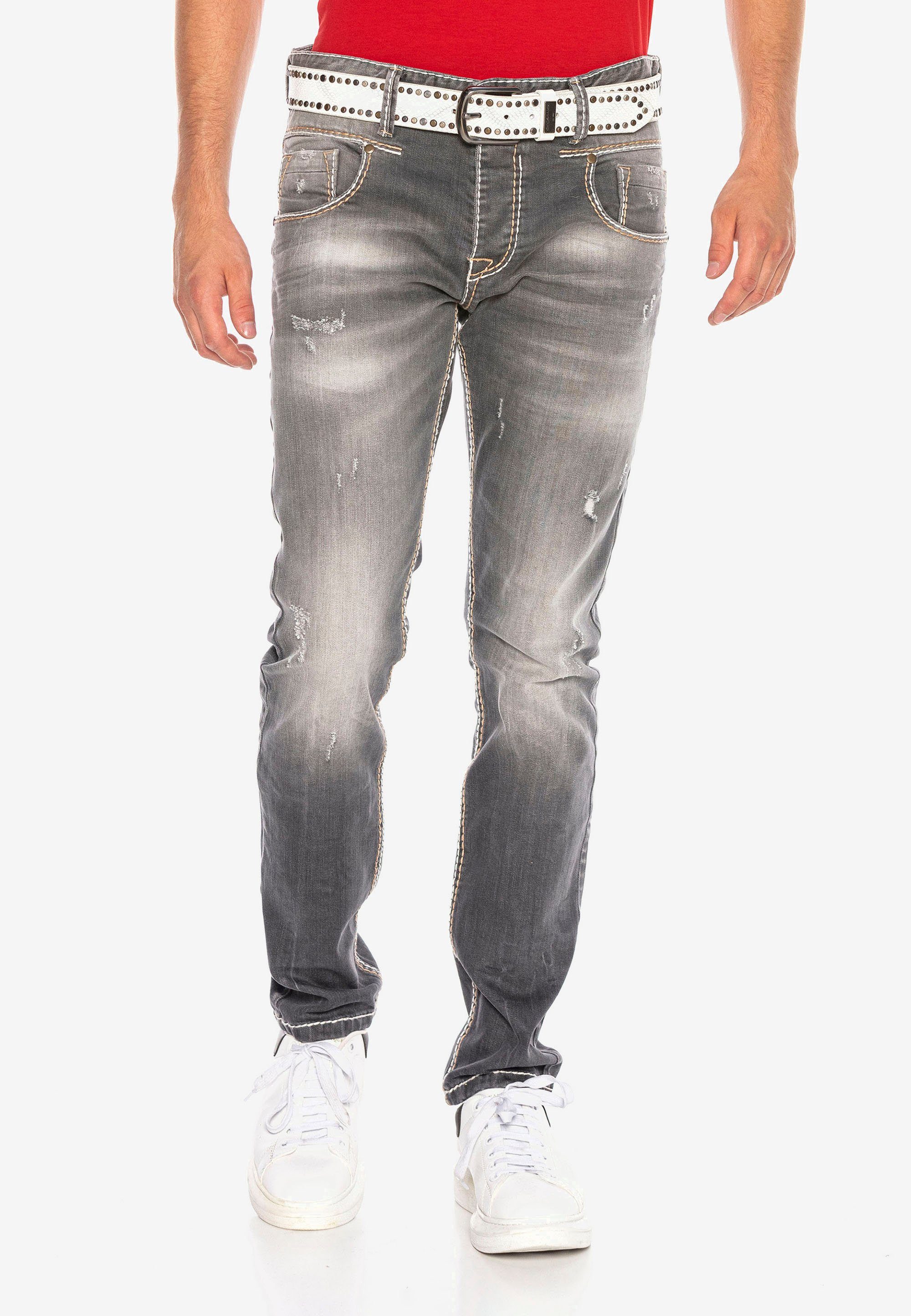 Cipo & Baxx Bequeme Jeans CD668 in modernem Straight Fit-Schnitt | Jeans