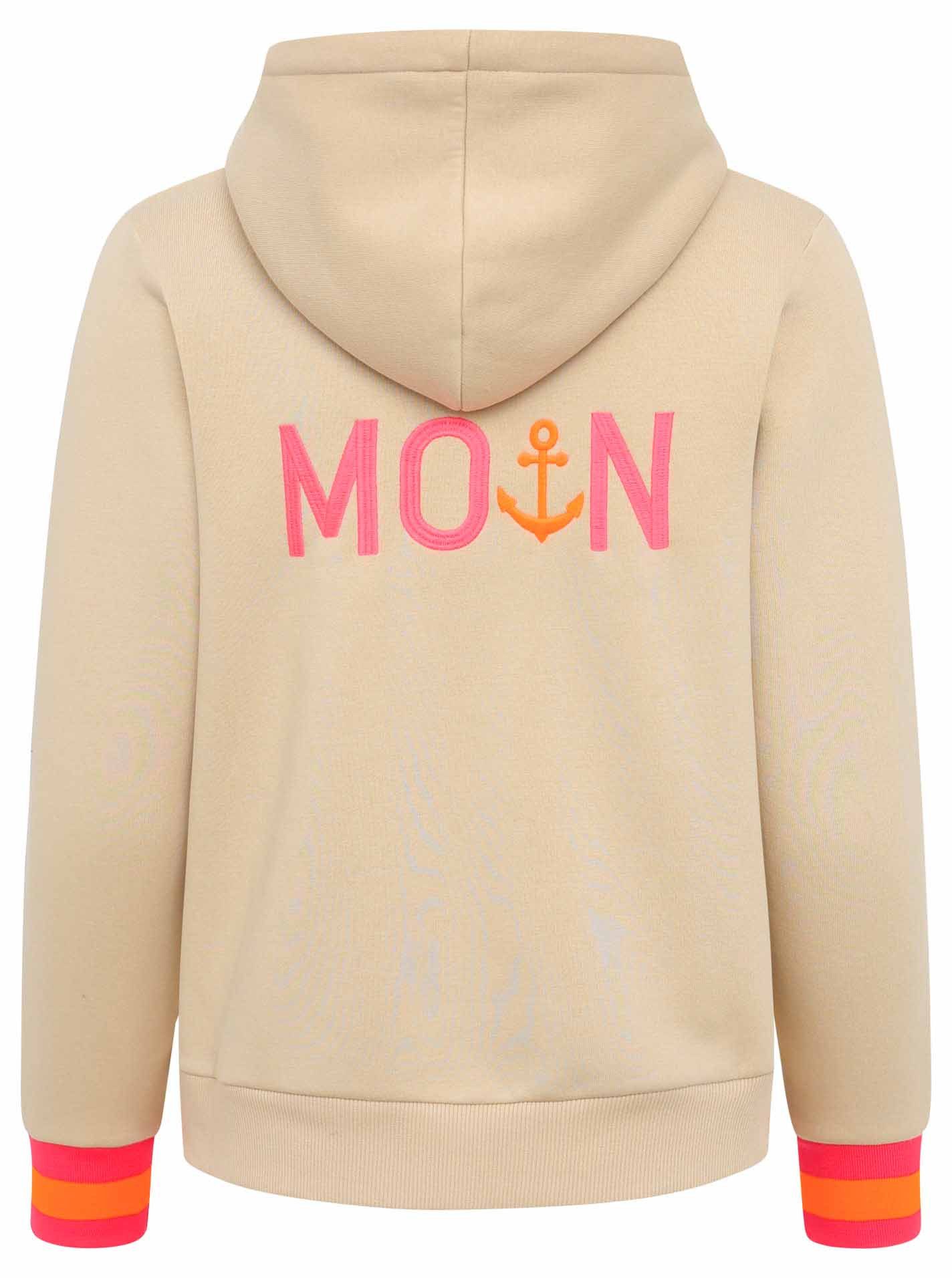 Zwillingsherz Kapuzensweatjacke Hoodiejacke Moin" Mit Kapuze günstig online kaufen