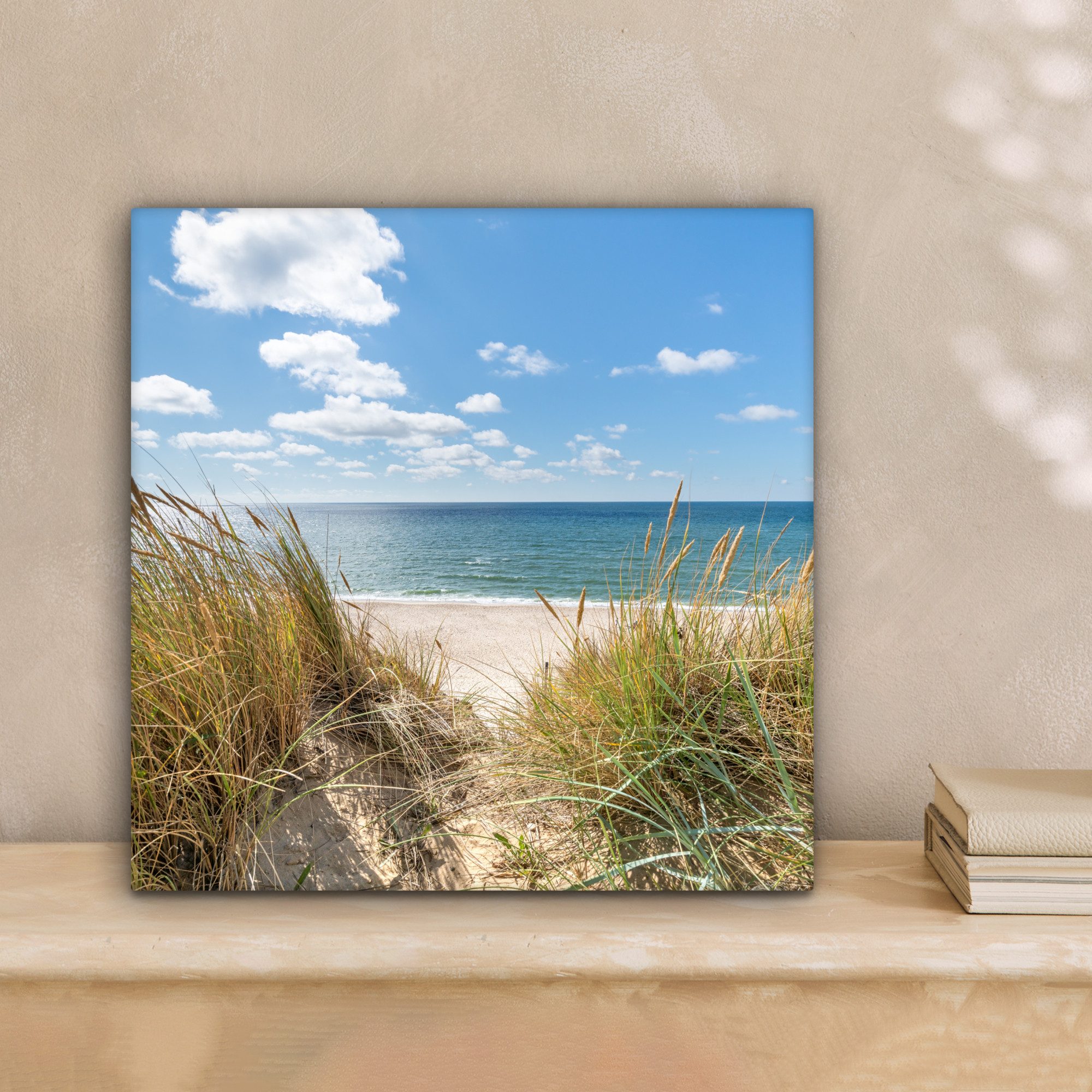 OneMillionCanvasses® Leinwandbild Düne - Gras - Meer - Strand, Fotodruck (1 günstig online kaufen