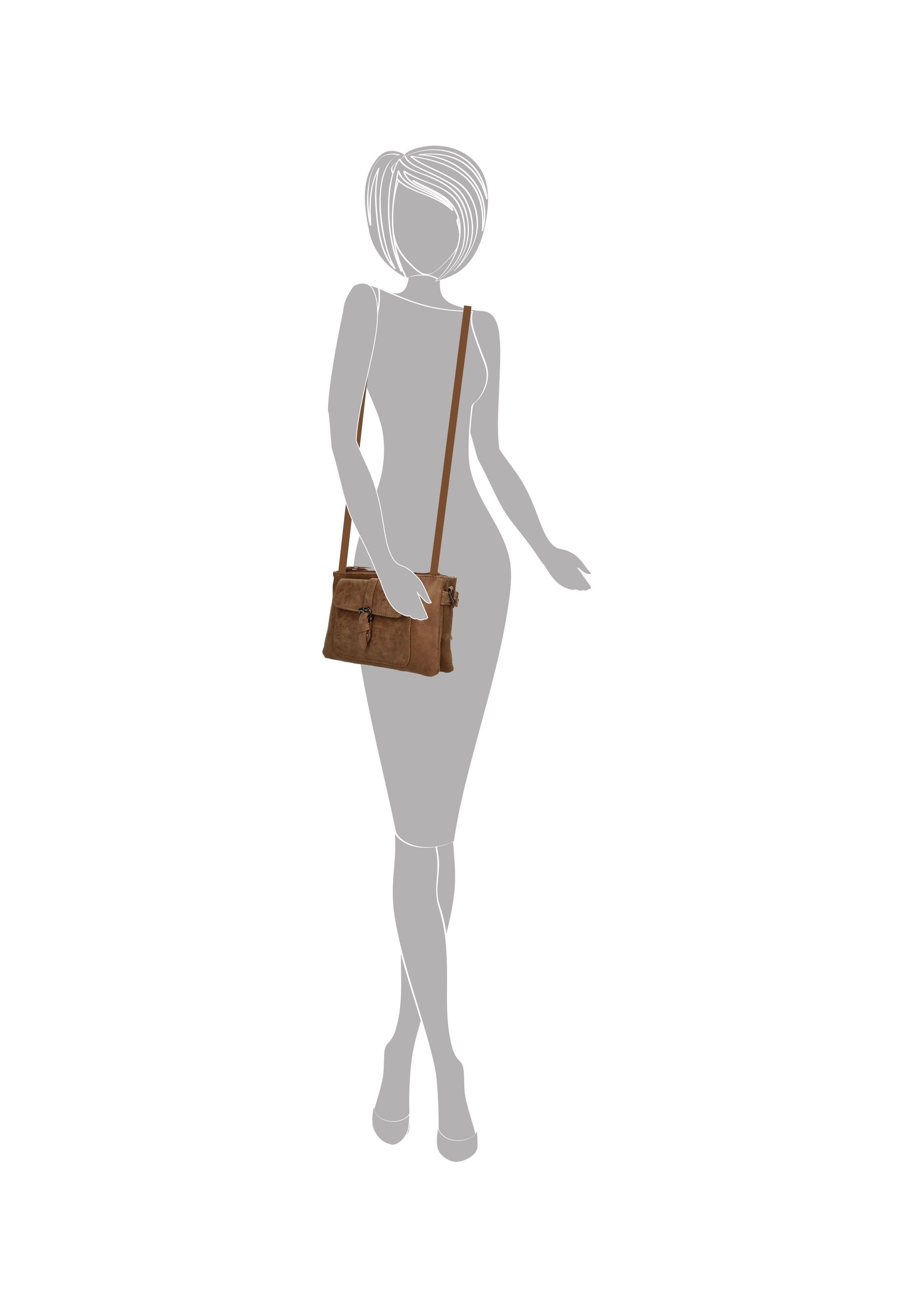 Christian Wippermann Umhängetasche Damen Tasche Schultertasche Umhängetasche Crossover Bag (1 tlg), Leder Optik Handtasche – Bild 4 von 5