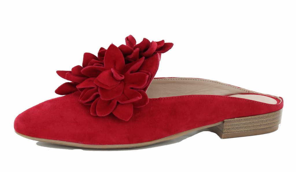 Donna Carolina 37300048 Camoscio Rosso Pantolette