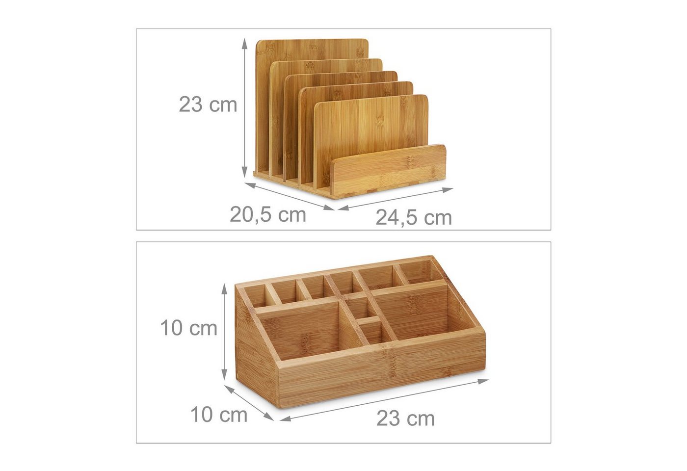 Thumbnail - relaxdays Briefablage 7 tlg XL Schreibtisch Set