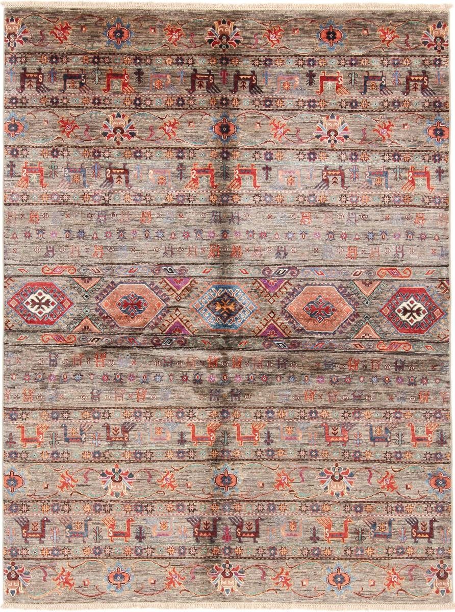 Orientteppich Arijana Shaal 154x203 Handgeknüpfter Orientteppich, Nain Trading, rechteckig, Höhe: 5 mm