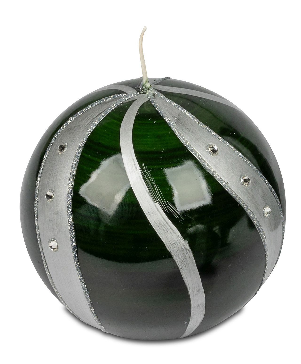 formano Kugelkerze Stimmungsvolle Echtwachskerze Spirale Weiß oder Rot günstig online kaufen