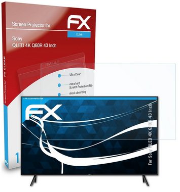 atFoliX Schutzfolie Displayschutz für Sony QLED 4K Q60R 43 Inch, Ultraklar und hartbeschichtet