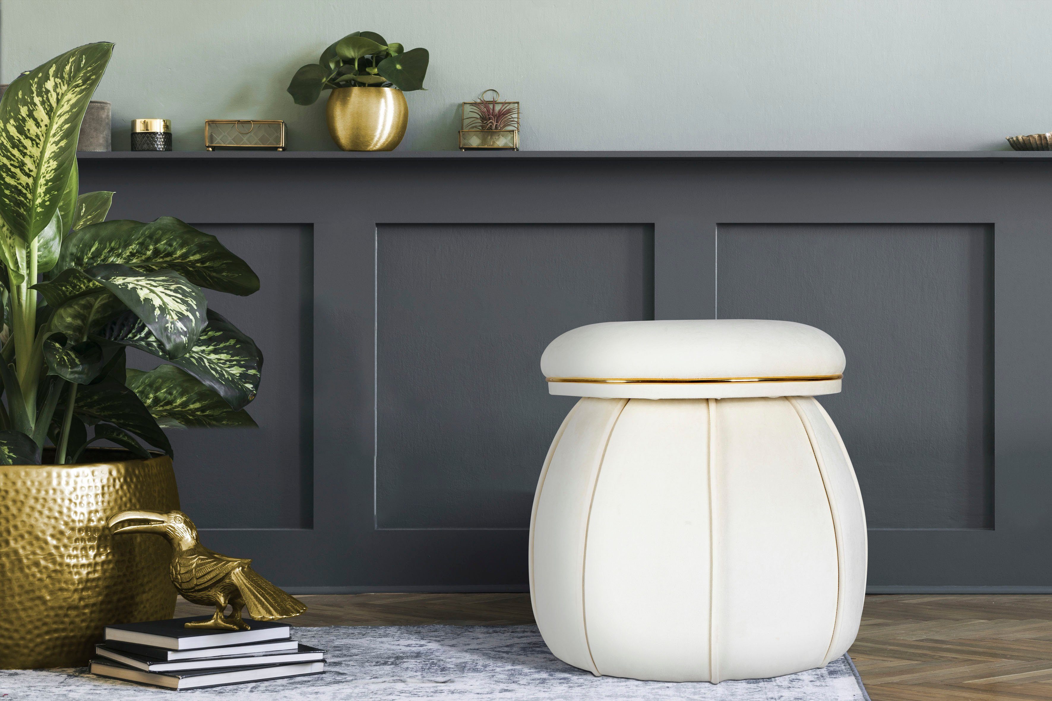 Kayoom Sitzhocker Hocker Corin,extravagante Form,stilvolle Farben,elegant günstig online kaufen