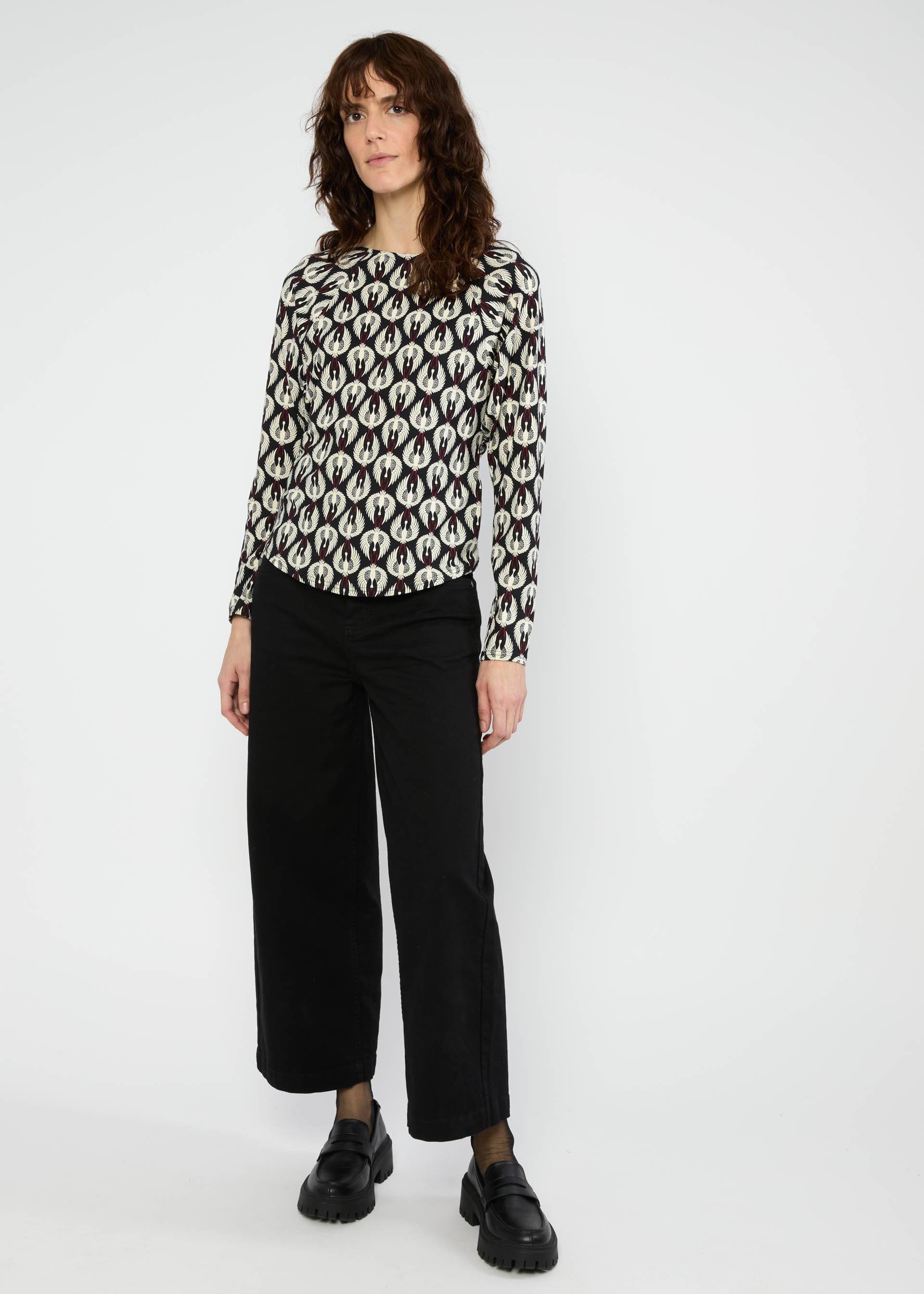 Blutsgeschwister Langarmshirt - gemustertes Langarmshirt - Damen Longsleeve ? Jerseyshirt Autumns Wi