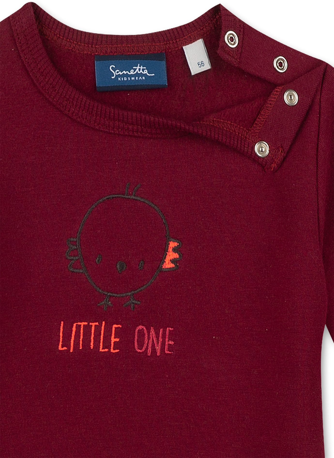 Sanetta Sweater Baby Sweatshirt aus Baumwollmix mit Stickmotiv