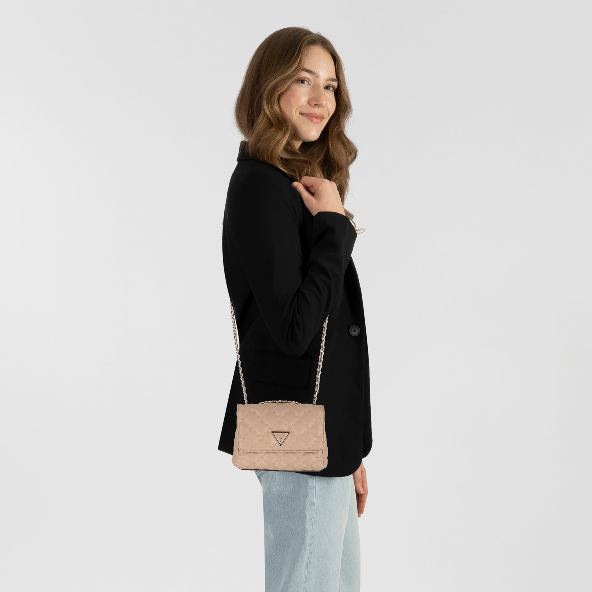 Guess Schultertasche Giully, Polyurethan günstig online kaufen