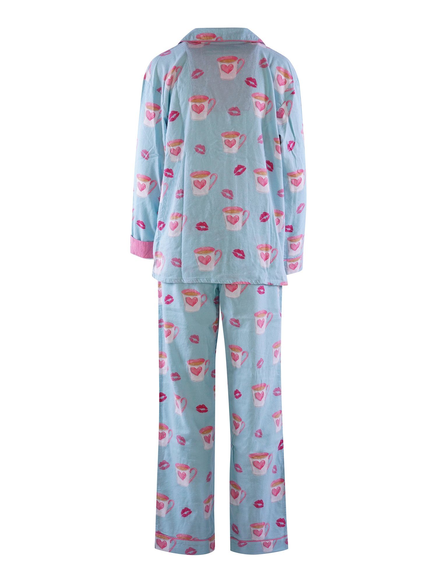 Flanells pyjama Pyjama PJ aqua schlafanzug Salvage schlafmode