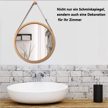 Caterize Wandspiegel Moderner runder Wandspiegel,Flur Spiegel Badspiegel,38cm