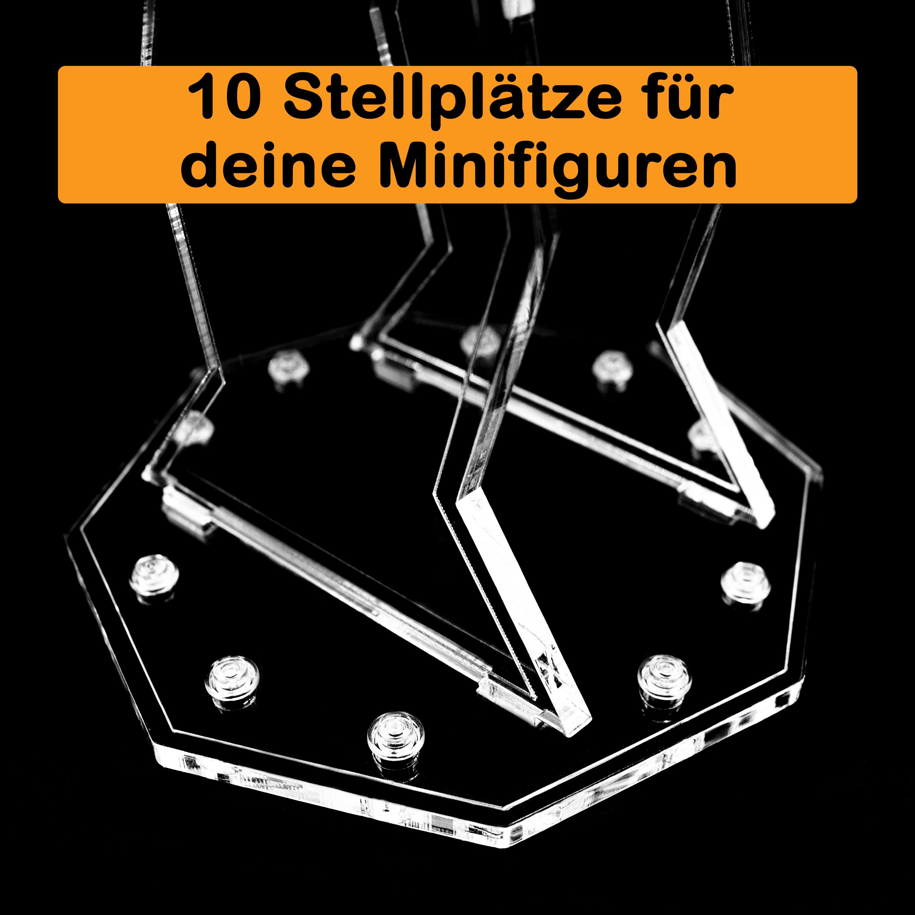 zum Defender Acryl Germany 8087 in LEGO und Winkel AREA17 TIE Positionen Display Stand Made (verschiedene zusammenbauen), 100% für einstellbar, Standfuß selbst