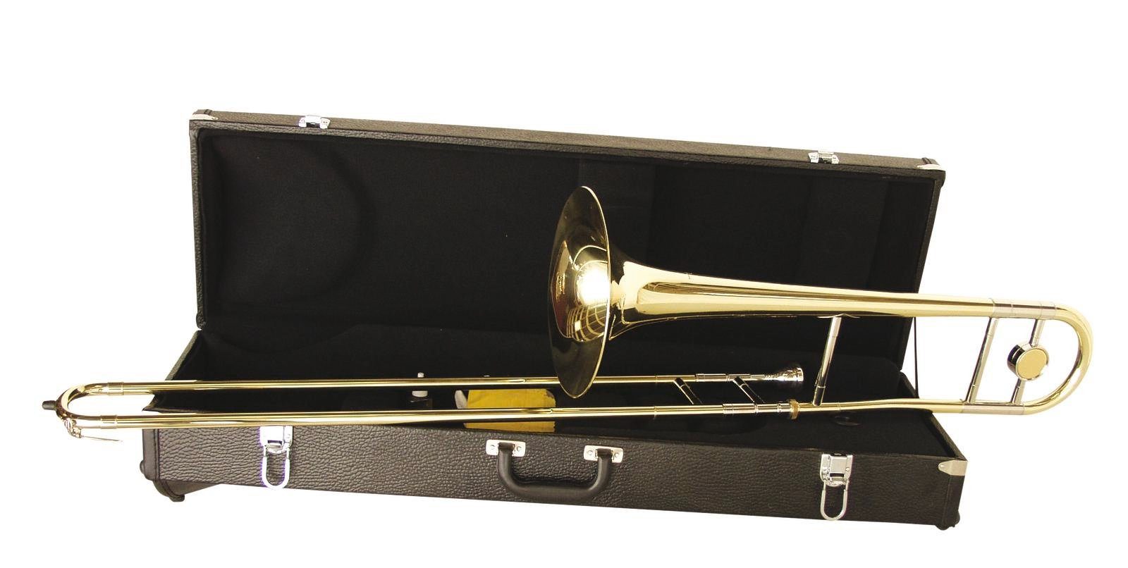 DIMAVERY Posaune TT-300 B-Tenor-Posaune, gold Bb, mit Mundstück