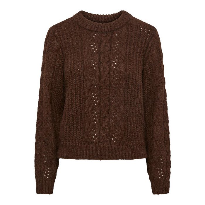 pieces Strickpullover PCASSANDRA LS O-NECK KNIT BF BC