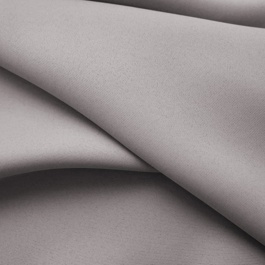 Clever-Kauf-24 Verdunkelungsvorhang Sopran hellgrau in Höhe 175cm oder 245c günstig online kaufen