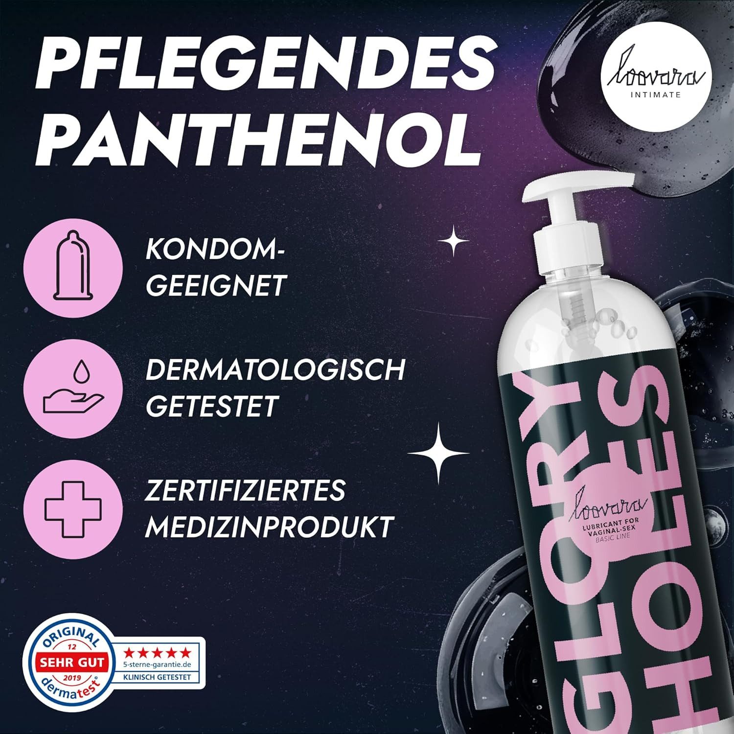 Loovara Analgleitgel Glory Holes, Gleitmittel extra viskos, medizinisches Gleitgel für den Analbereich