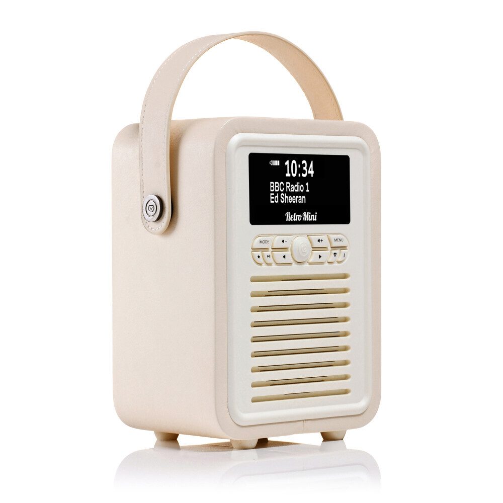 VQ VQ Retro Mini DAB/DAB+ Digitalradio Bluetooth, Wecker – Creme VQ Digitalradio (DAB)