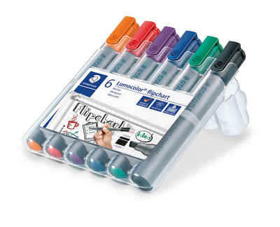 STAEDTLER Whiteboard Marker STAEDTLER Flipchartmarker Lumocolor 6St Box