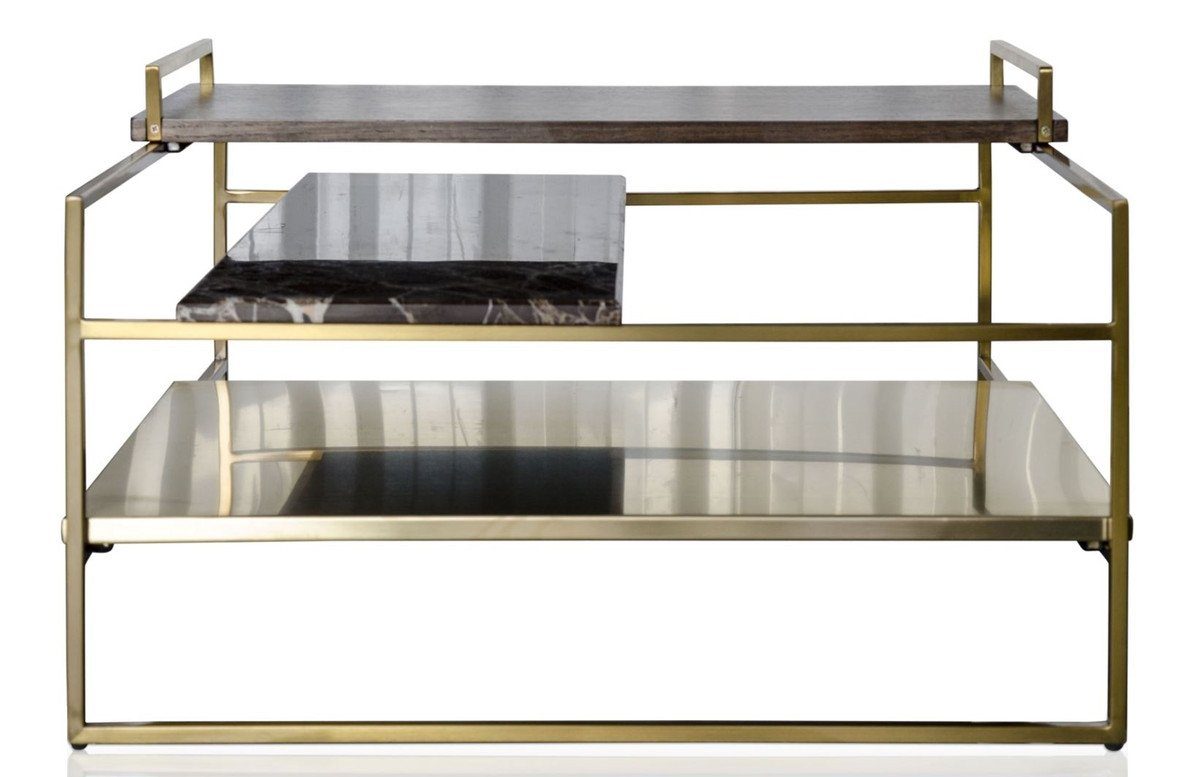 H. 60 Casa Gold cm - x Luxus 60 36,5 x Padrino Designer Couchtisch Couchtisch Wohnzimmertisch