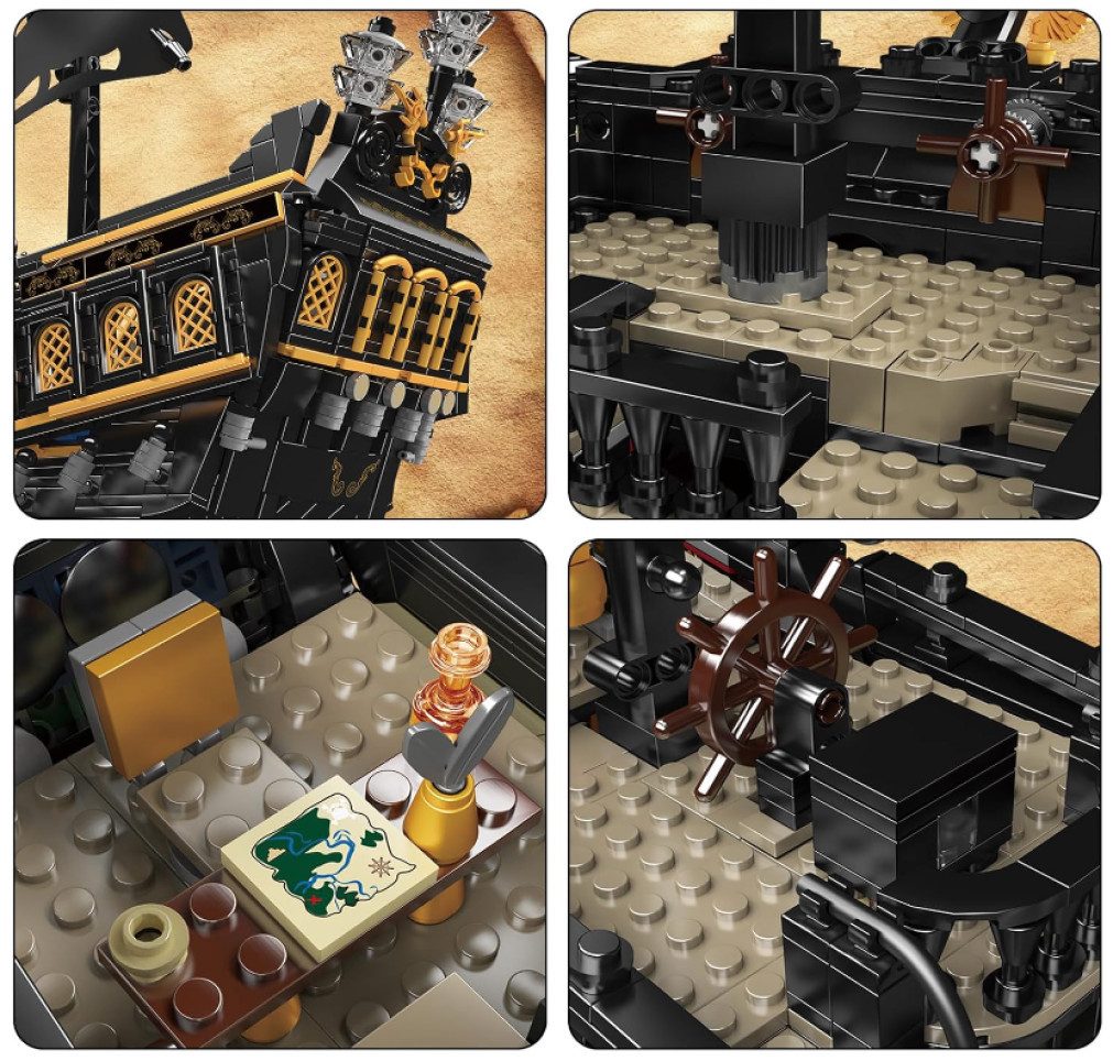 Mould King 13199 The Black Pearl B.P. Spielbausteine, (3180 St) – Bild 5 von 5