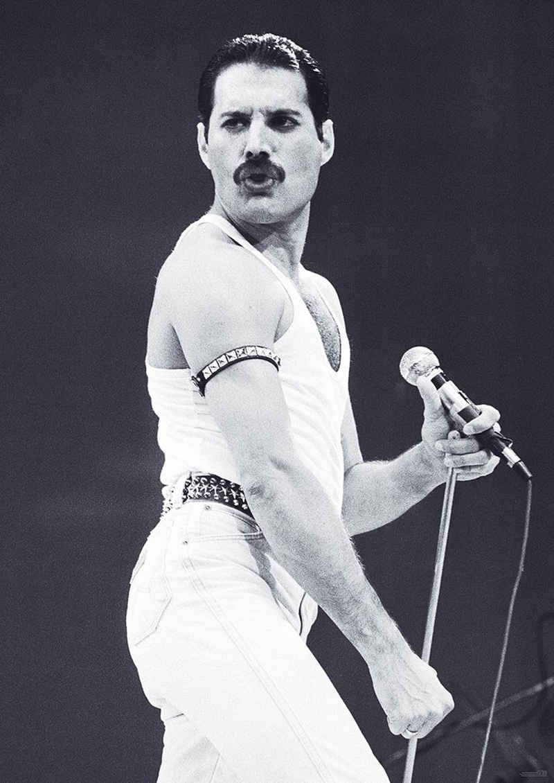 Close Up Poster Queen Poster Freddie Mercury 59,5 x 84 cm