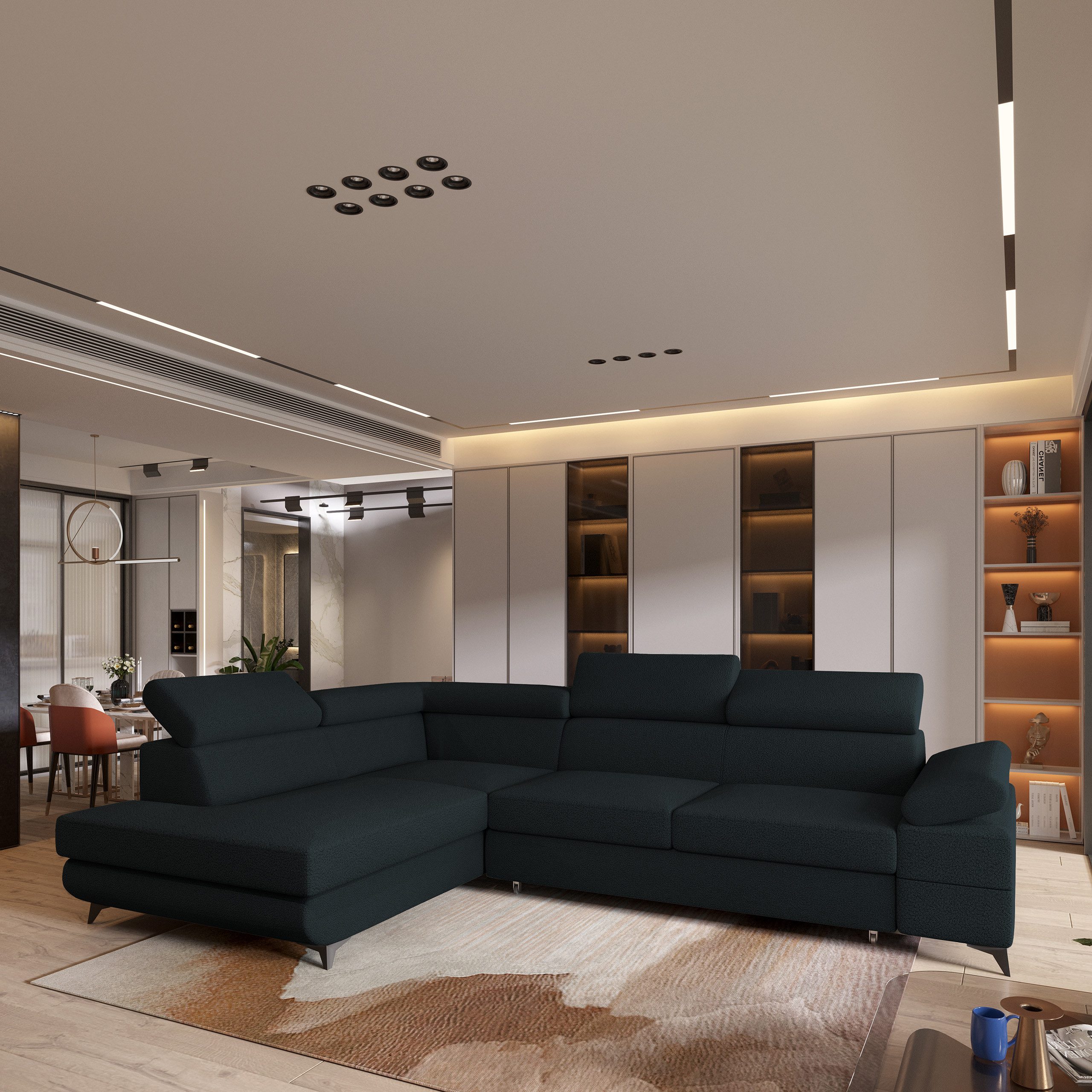 Masseno Ecksofa FAVIEN mit Schlaffunktion L-Form, günstig online kaufen