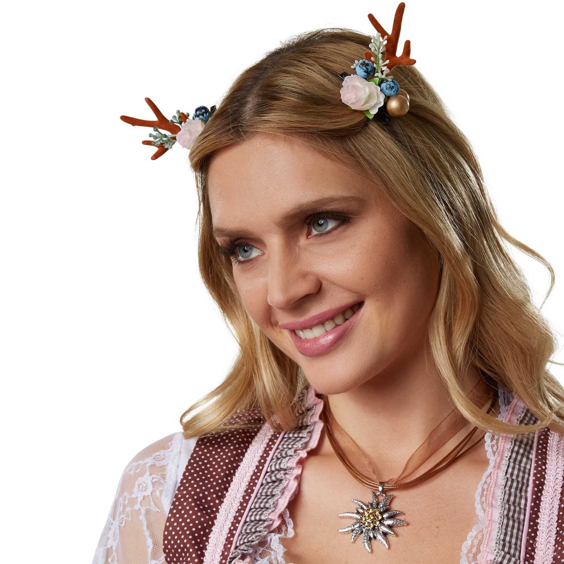 dressforfun Haarband Haarklammer Rehlein, 2-tlg.
