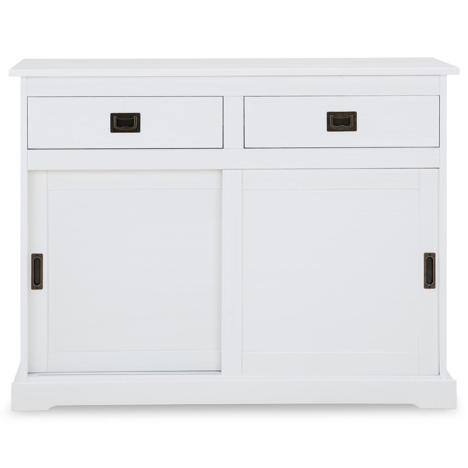 IDIMEX Kommode SAVONA, Sideboard Kommode 2 Schiebetüren 2 Schubladen Kiefer massiv, Buffetsch