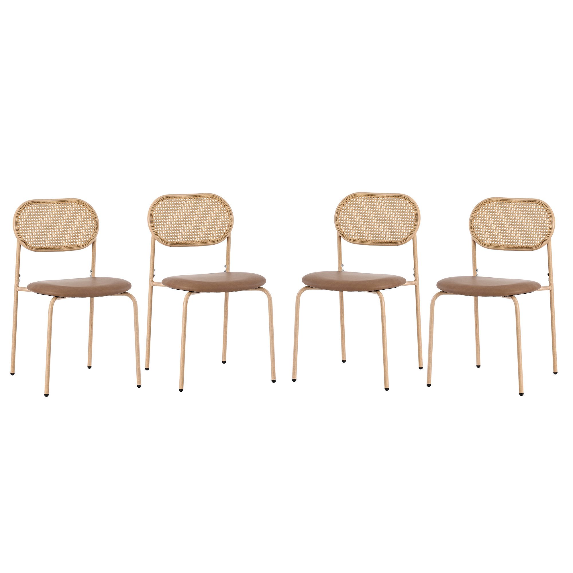 OKWISH Esszimmerstuhl Rattanstuhl Polsterstuhl (4 St), günstig online kaufen