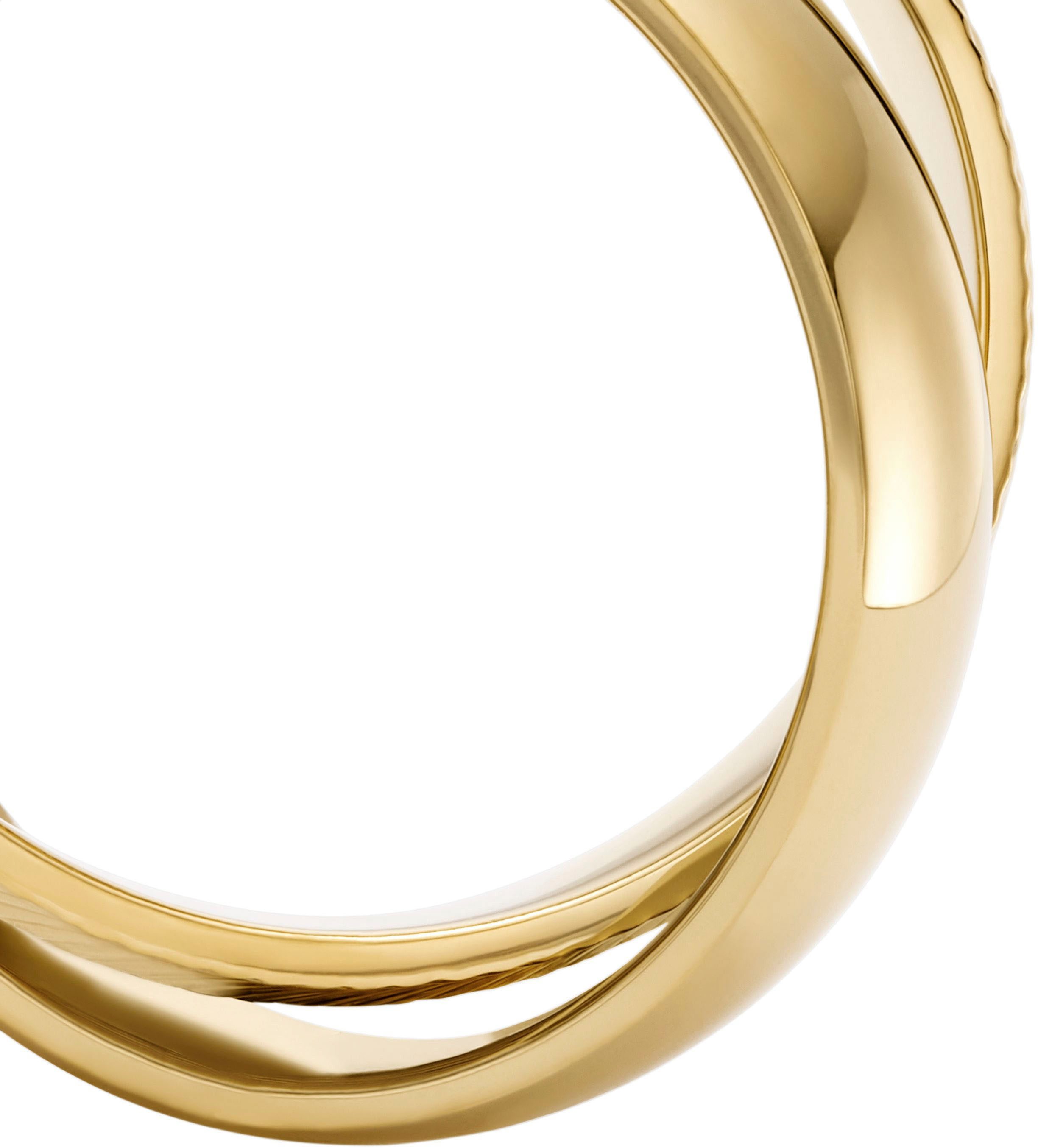 Fossil Fingerring Schmuck Geschenk Edelstahl Ring HARLOW